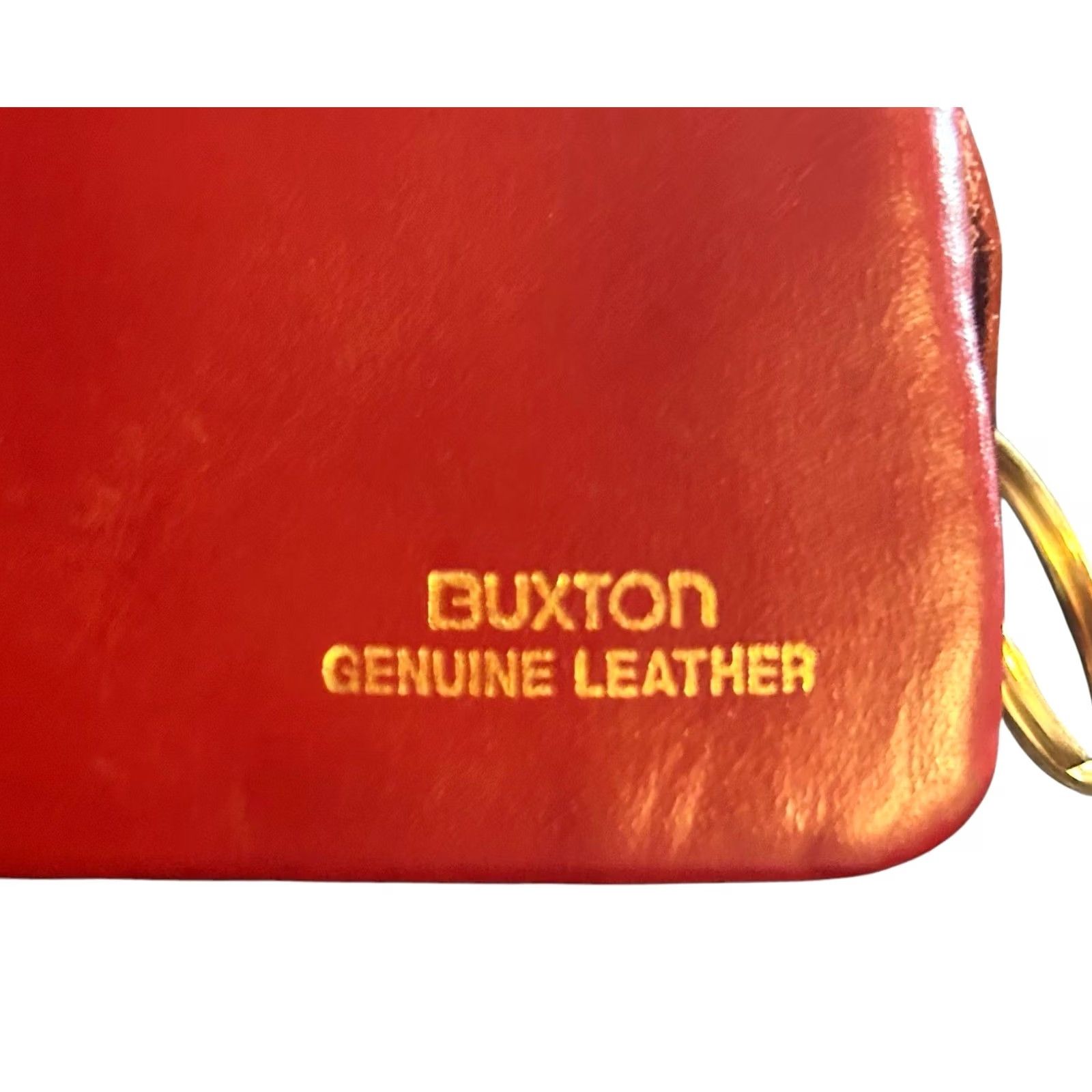 Vintage VINTAGE Buxton Top Grain Cowhide Leather RED Women's Coin & Key Purse 4" x 3.5" Wallet Zip-Around Size S / US 4 / IT 40 - 4 Thumbnail