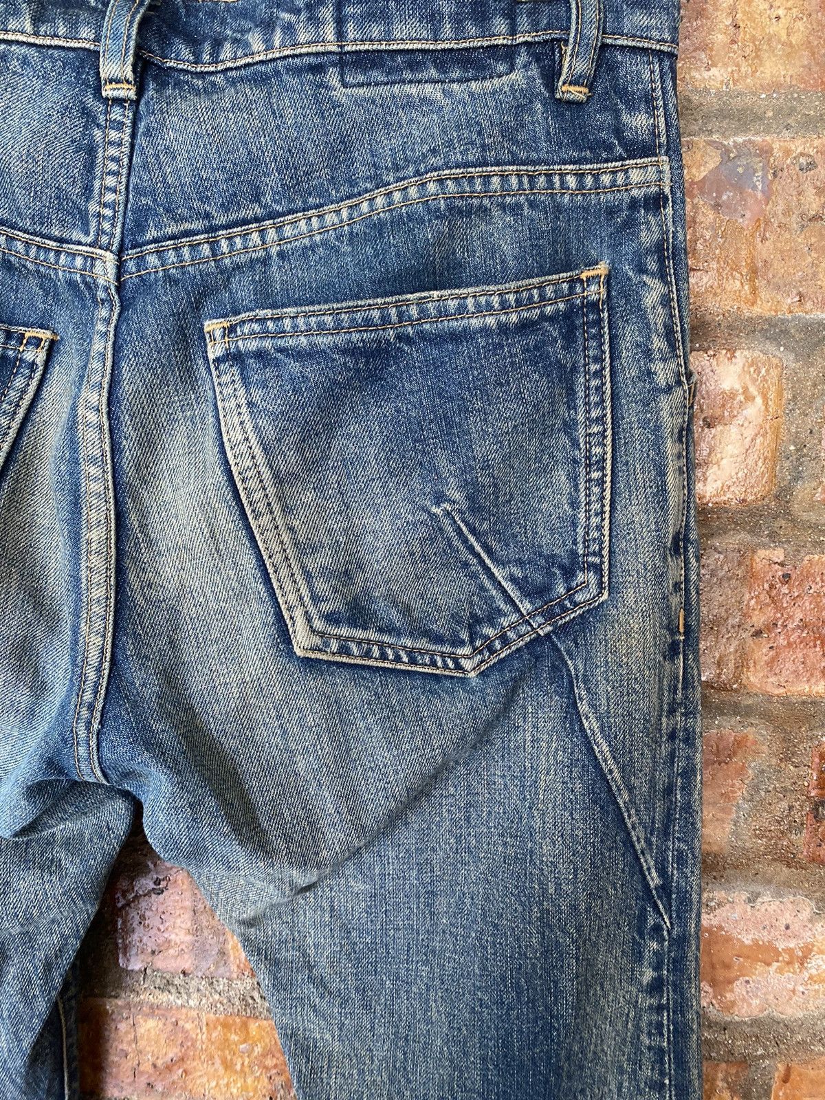 Kazuyuki Kumagai Attachment Indigo Wash and Rusty faded denim Size US 31 - 15 Thumbnail