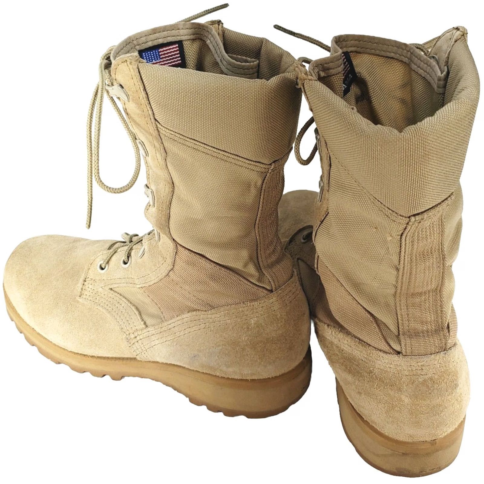 Vintage ALTAMA 5800 PJ 10-03 Military Desert Beige Tan Men Combat Boots Size 6W Tan Boots Mens Shoes W Leather Outsole Suede Nylon Upper Size US 6 / EU 39 - 5 Thumbnail