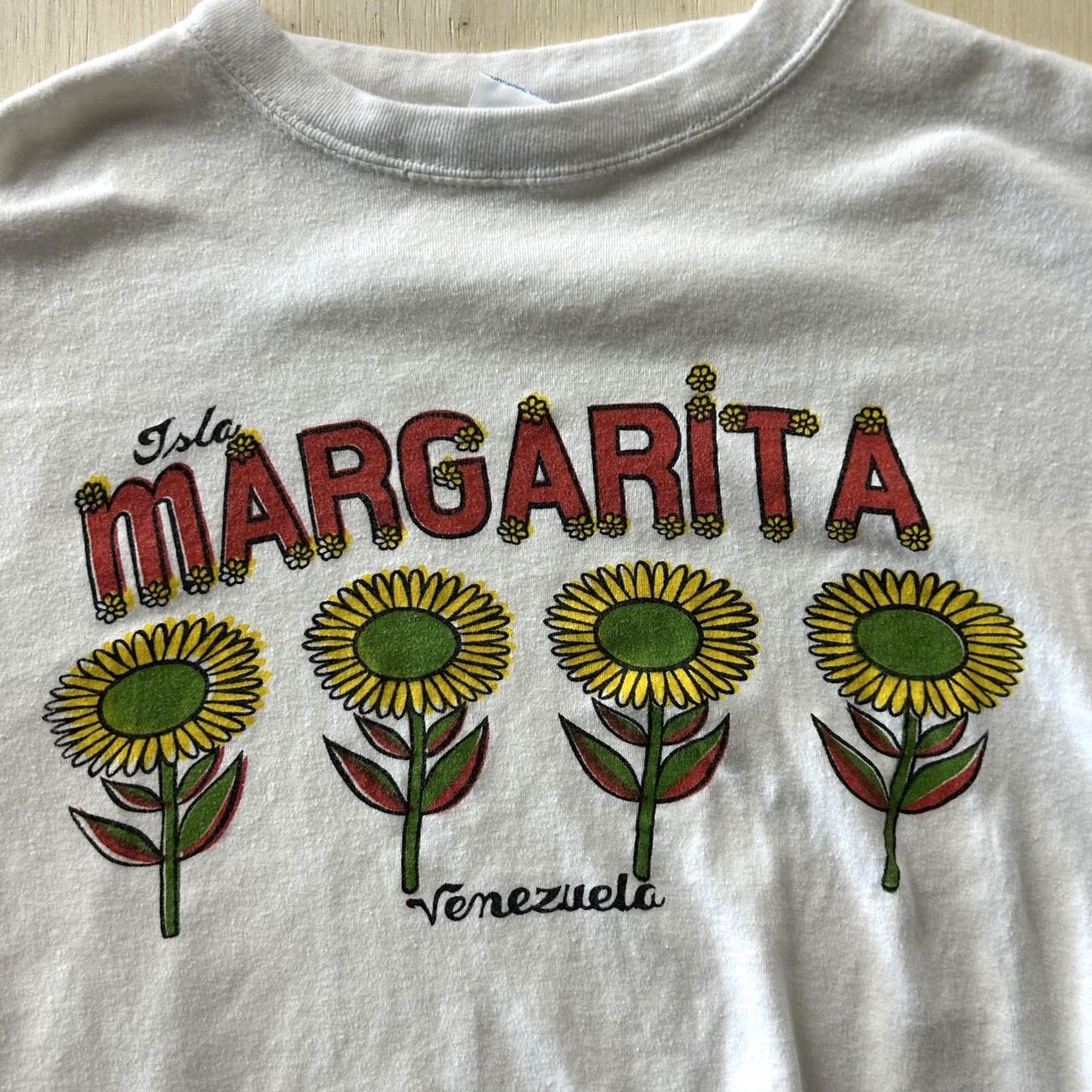 Vintage VINTAGE Isla Margarita Venezuela Shirt Mens XL Fringe Sunflower Tee T-Shirt Size US XL / EU 56 / 4 - 2 Thumbnail