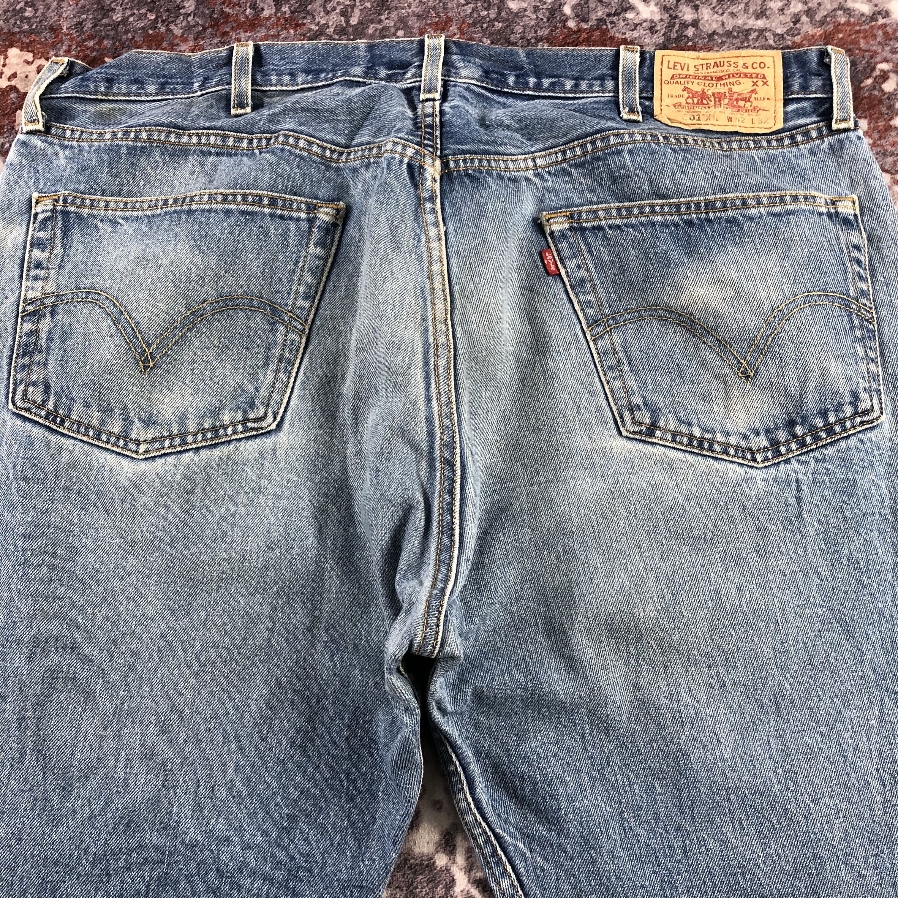 Levi's Vintage Blue Wash Levis 501 Jeans-JM3132 Size US 41 - 5 Thumbnail