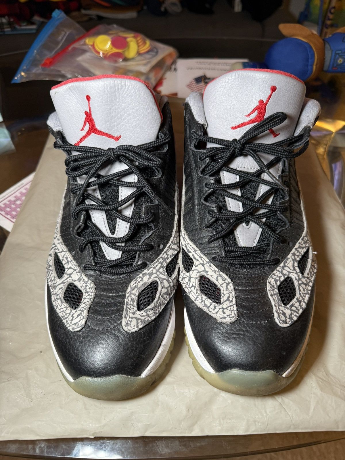 Jordan Brand × Nike Black Cement Jordan 11 Size US 12 / EU 45 - 1 Thumbnail