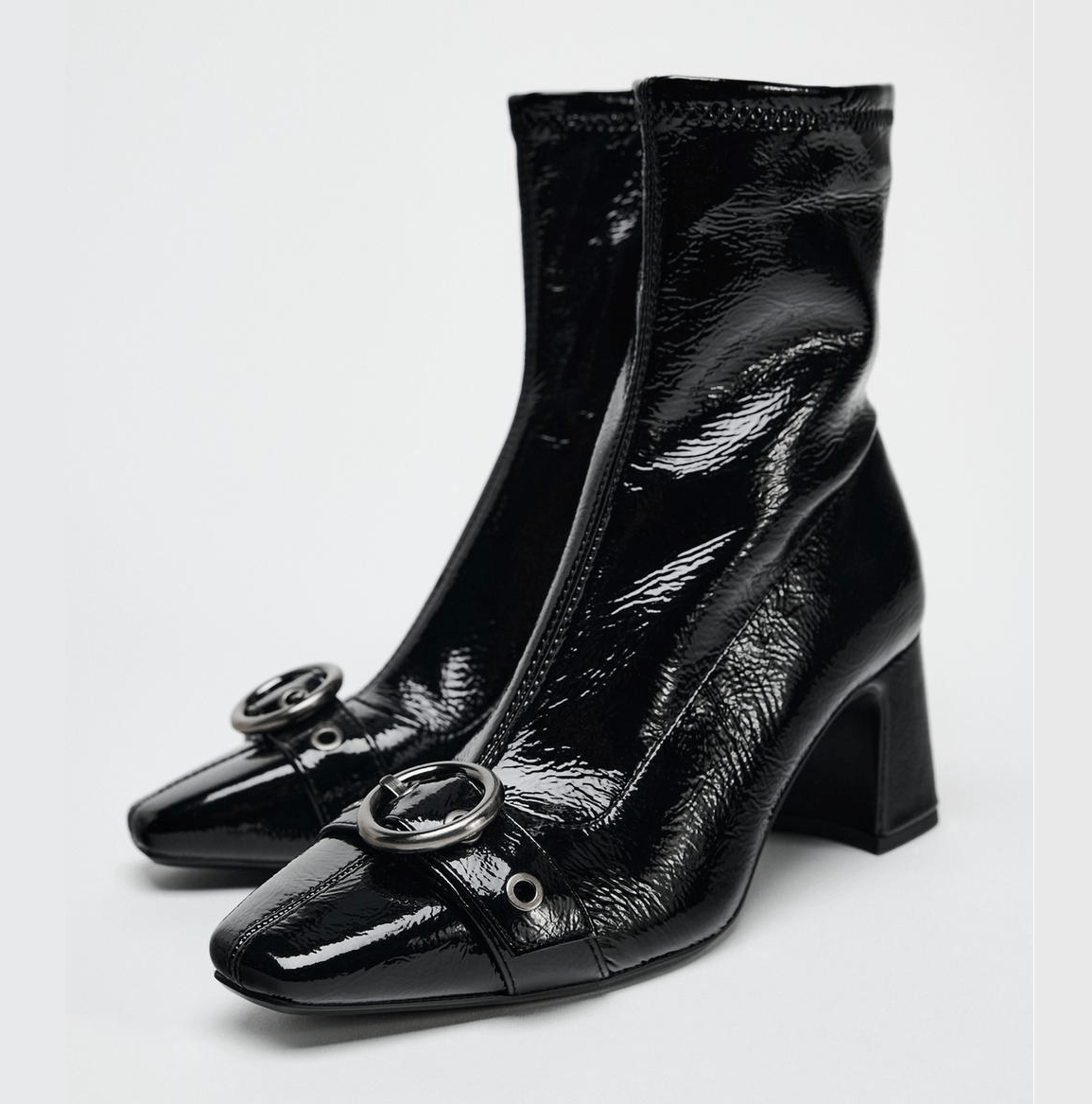 Zara ZARA Buckled Ankle Boots Size US 10 / IT 40 - 4 Thumbnail