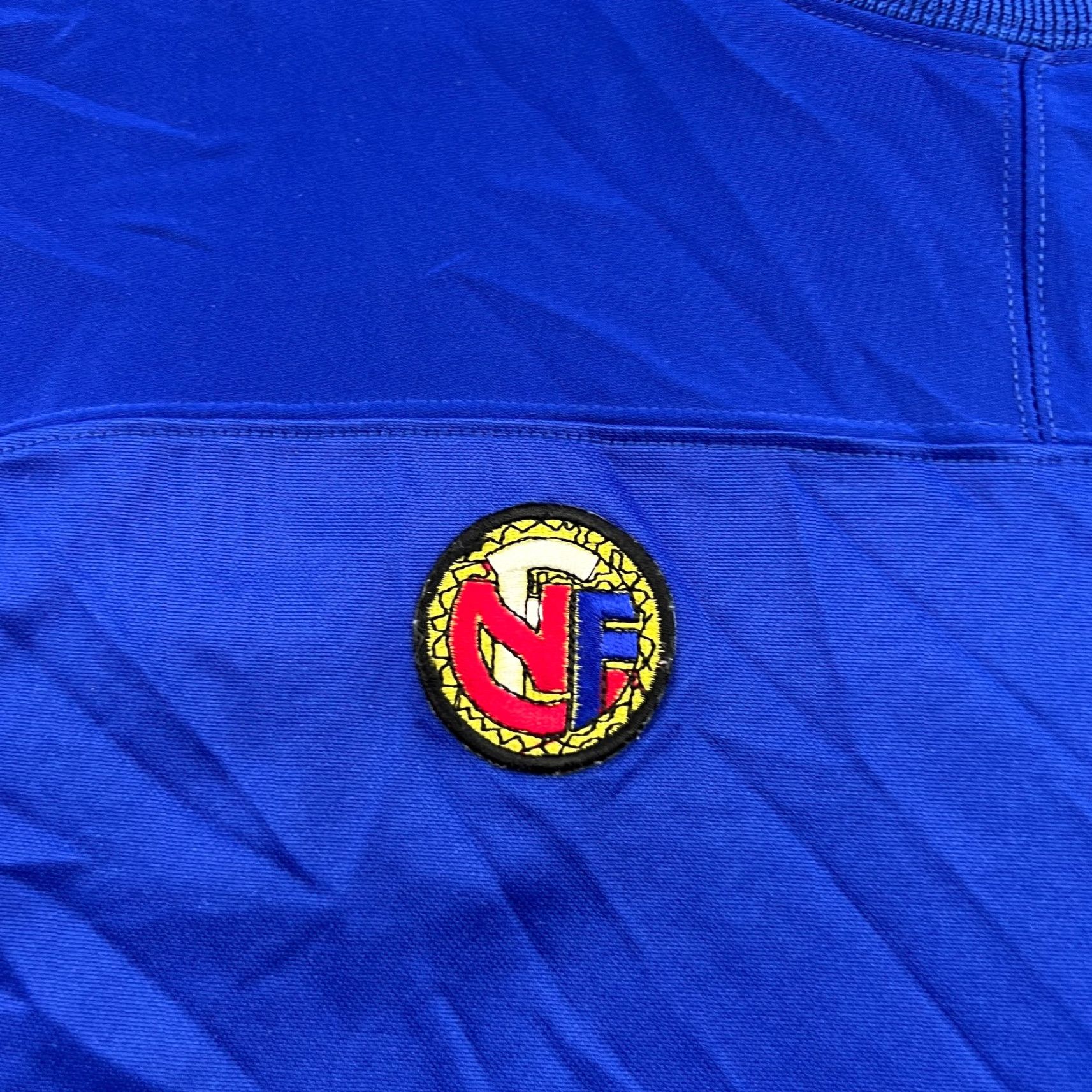 Umbro VINTAGE Umbro Football Jersey Mens 90s Norway Medium Blue Short Sleeve Pullover T-Shirt Moisture Wicking Quick Dry Athletic Football Federation Size US L / EU 52-54 / 3 - 3 Thumbnail