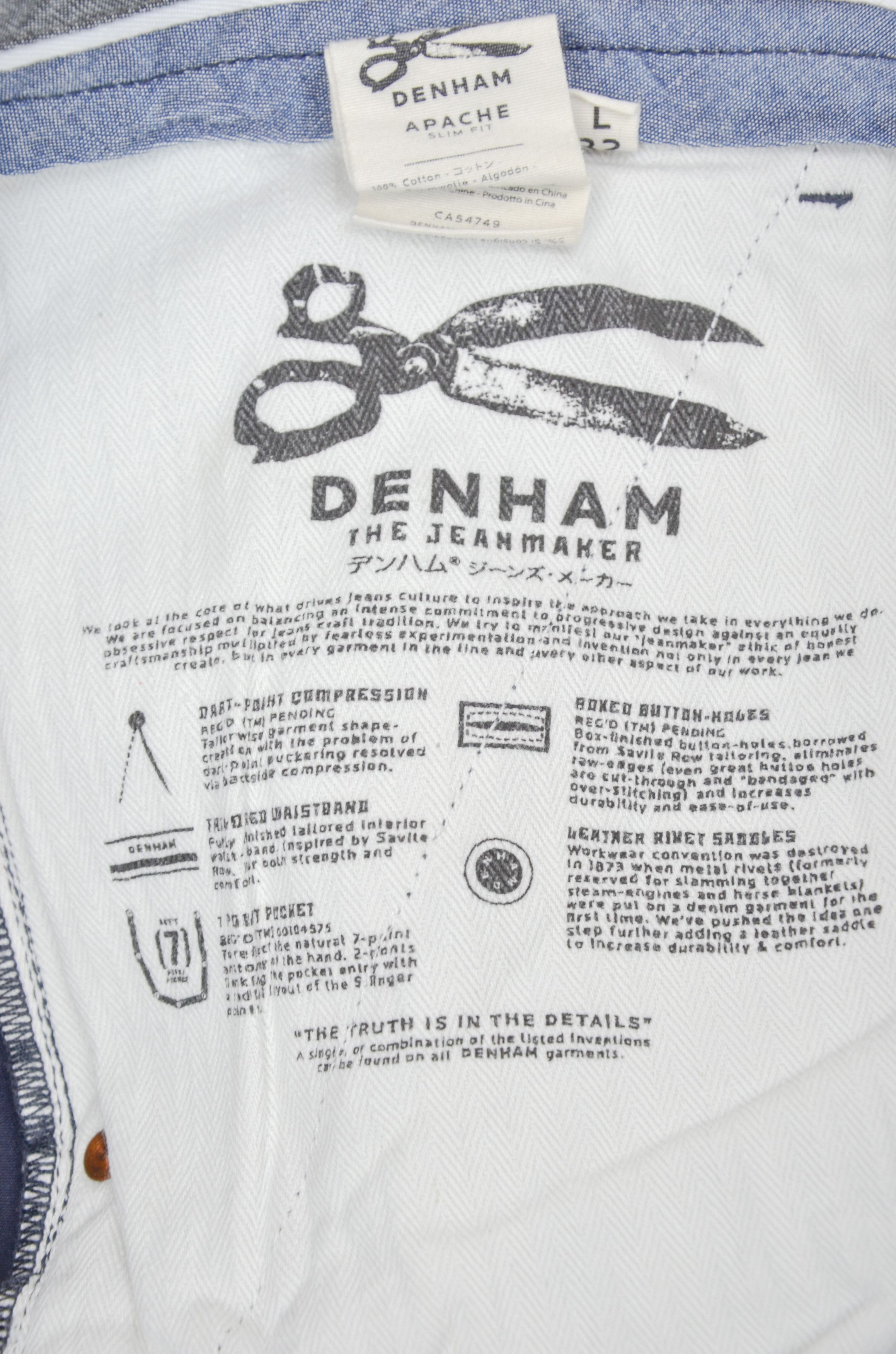 DENHAM Denham Apache Slim Fit Navy Chino Pants – W36 L32 Size US 36 / EU 52 - 9 Thumbnail