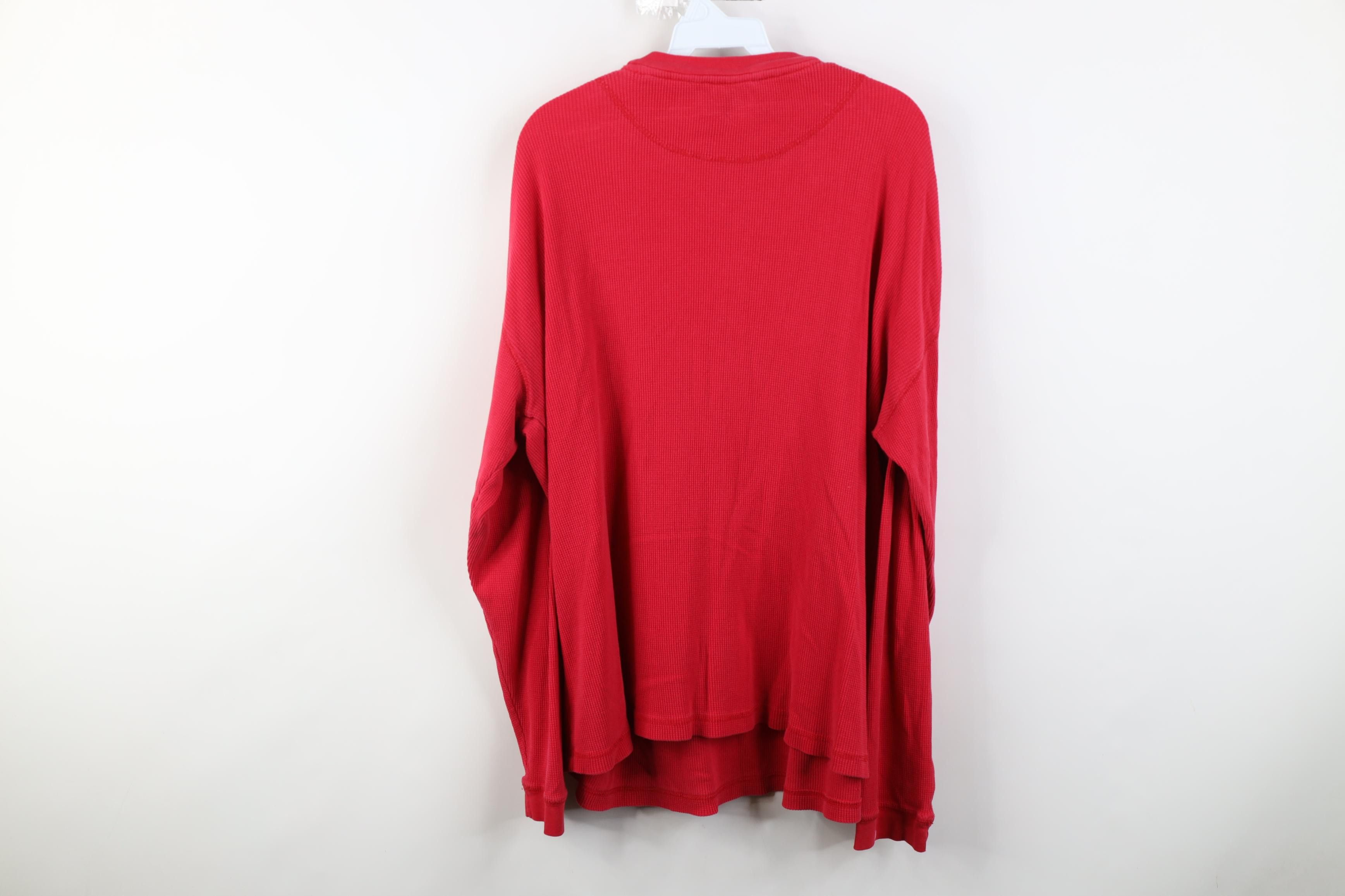 Vintage Vintage 90s Y2K Knit Ohio State University T-Shirt Red Size US XXL / EU 58 / 5 - 14 Thumbnail