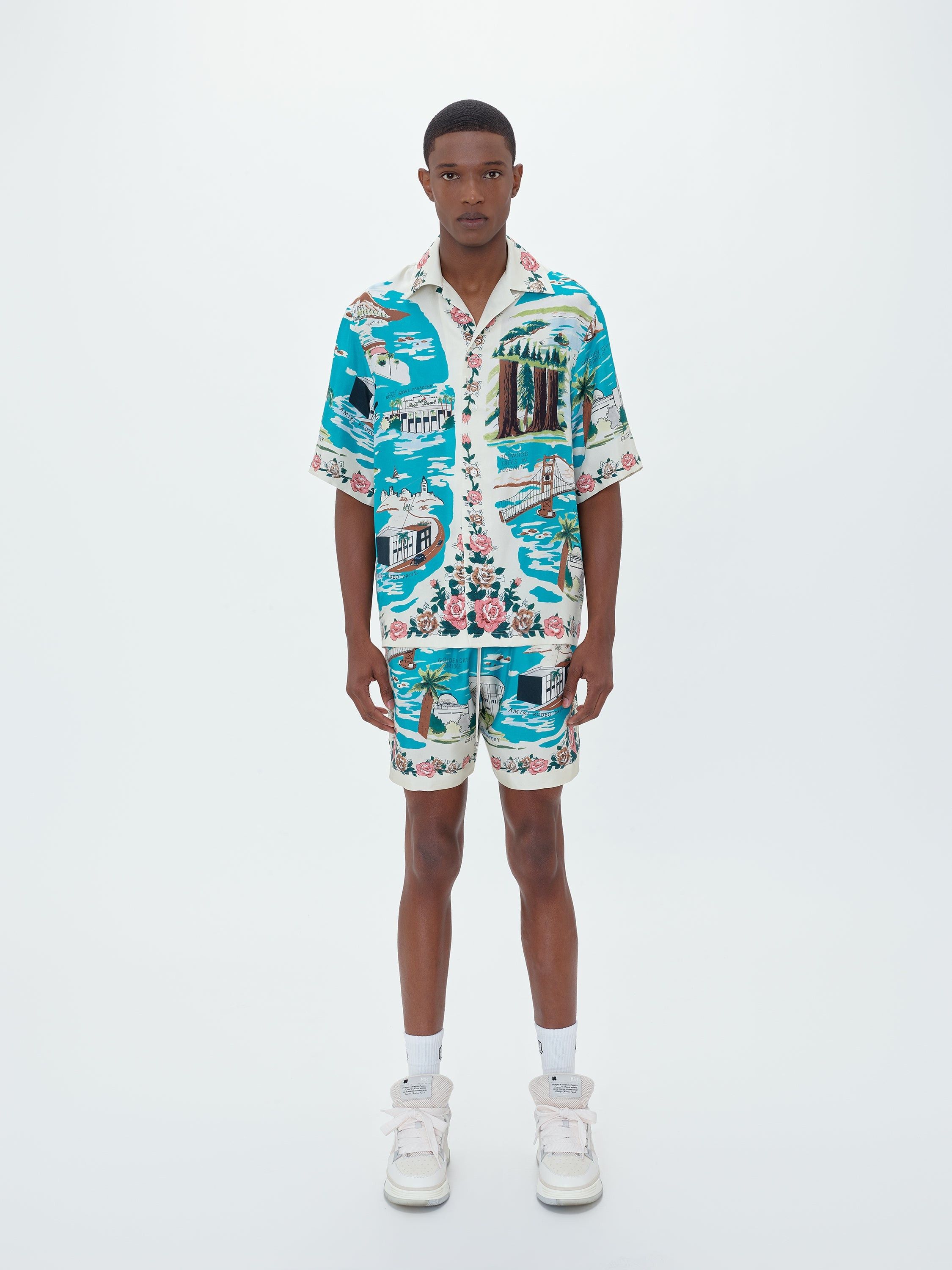 Amiri o1s1wg110825 California Bowling Shirt in Multicolor Size US M / EU 48-50 / 2 - 2 Thumbnail