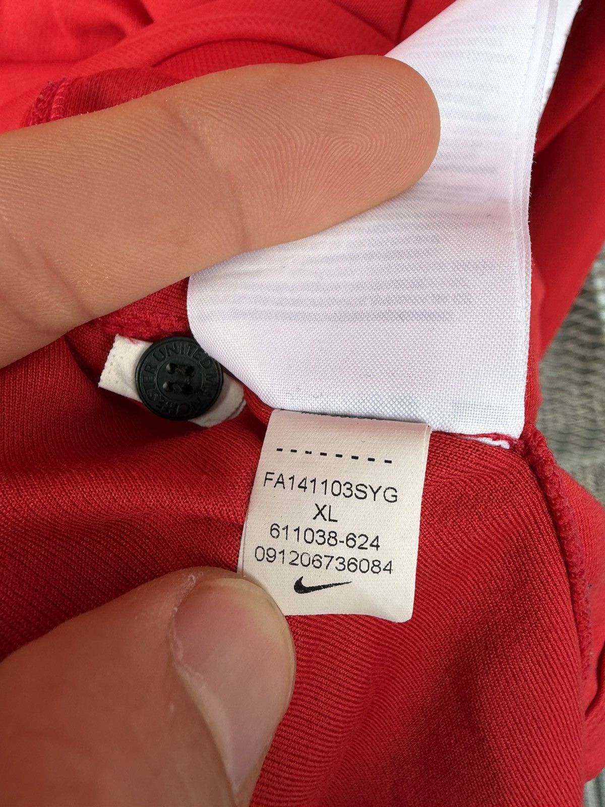 Nike Nike Manchester United Marcos Rojo 2014/2015 Soccer Jersey Size US XL / EU 56 / 4 - 11 Thumbnail