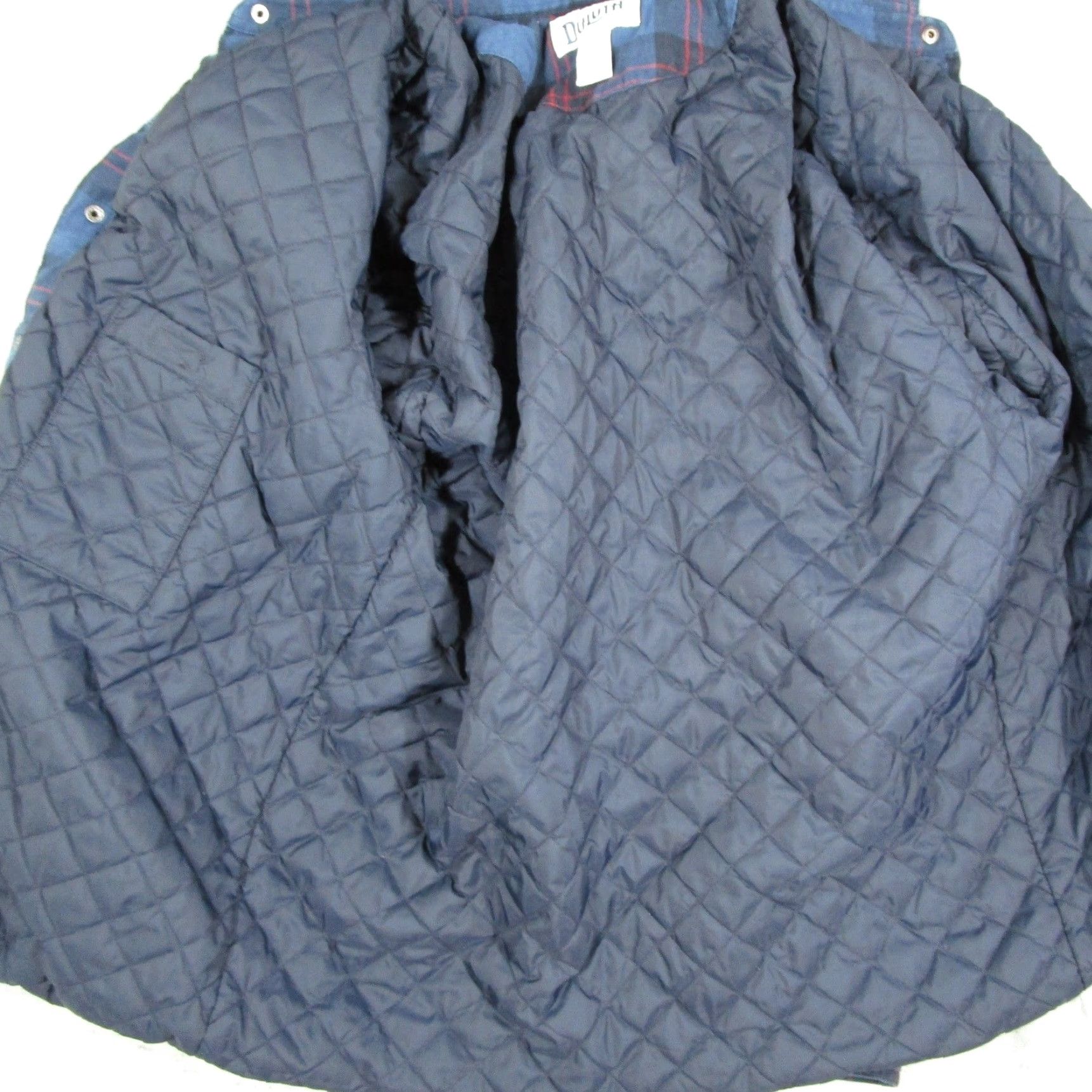Duluth Trading Company Duluth Trading Co Mens Blue Plaid Quilted Lined Flannel Shirt Jacket 80678 M Size US M / EU 48-50 / 2 - 2 Thumbnail