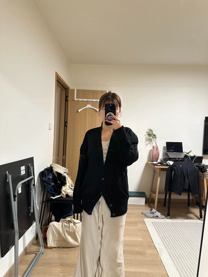 Issey Miyake issey miyake Black wool cardigan 2505-Nextarrow Size S / US 4 / IT 40 - 2 Thumbnail