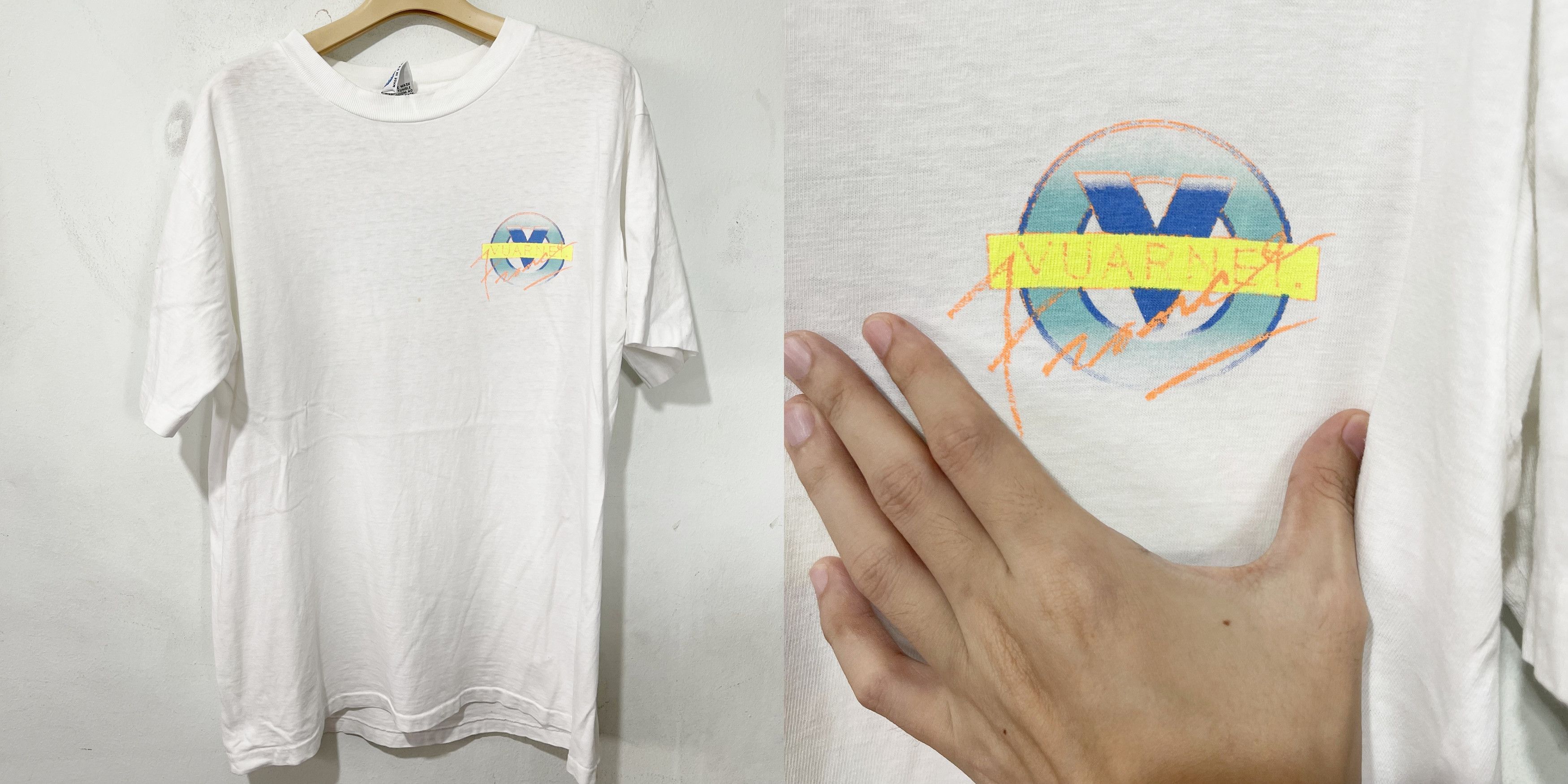 Vuarnet Vintage 80s Vuarnet France T-Shirt Size US L / EU 52-54 / 3 - 3 Thumbnail