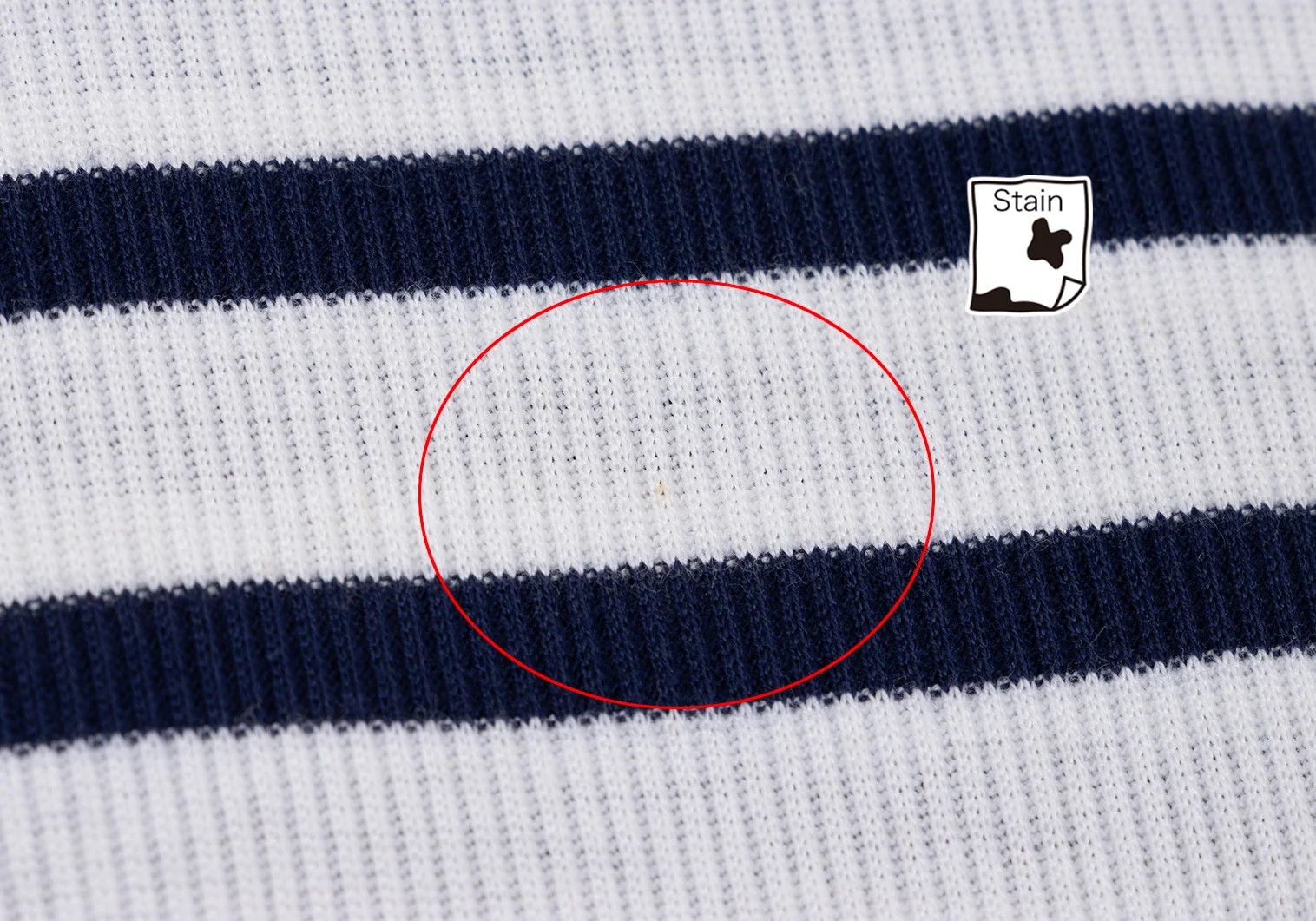 Jean Paul Gaultier Marine Stripe V-Neck Ribbed T-Shirt in Navy and Off-White Size US L / EU 52-54 / 3 - 10 Thumbnail