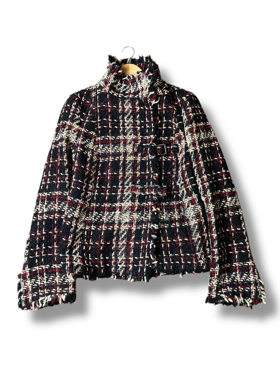Zara Zara Women Tweed Cropped Jacket (148) Size XS / US 0-2 / IT 36-38 - 1 Thumbnail