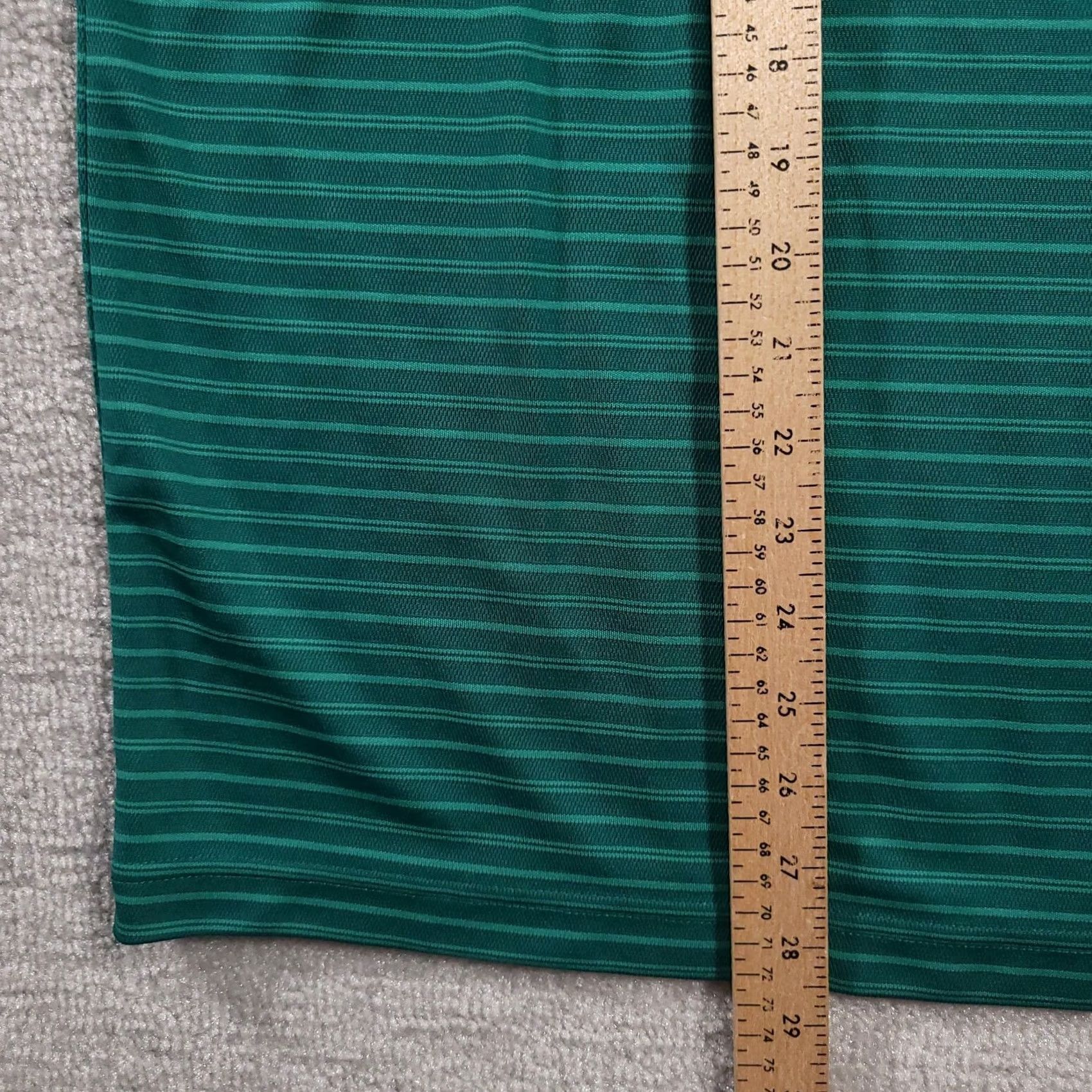 Croft & Barrow Croft & Barrow Polo Performance Shirt Men's L Green Stripe Short Sleeve Polo Shirt Green Stripe Classic Fit Size US L / EU 52-54 / 3 - 7 Thumbnail