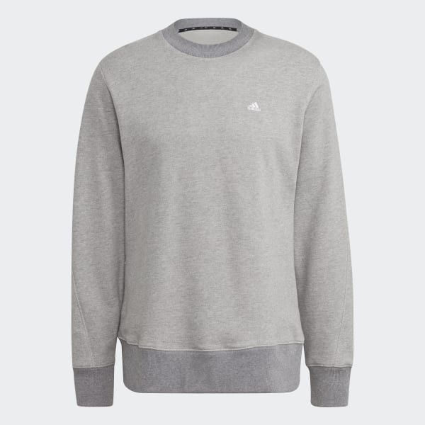 Adidas Adidas sweatshirt men vintage logo M gray perfomance H45372 Size US M / EU 48-50 / 2 - 1 Thumbnail