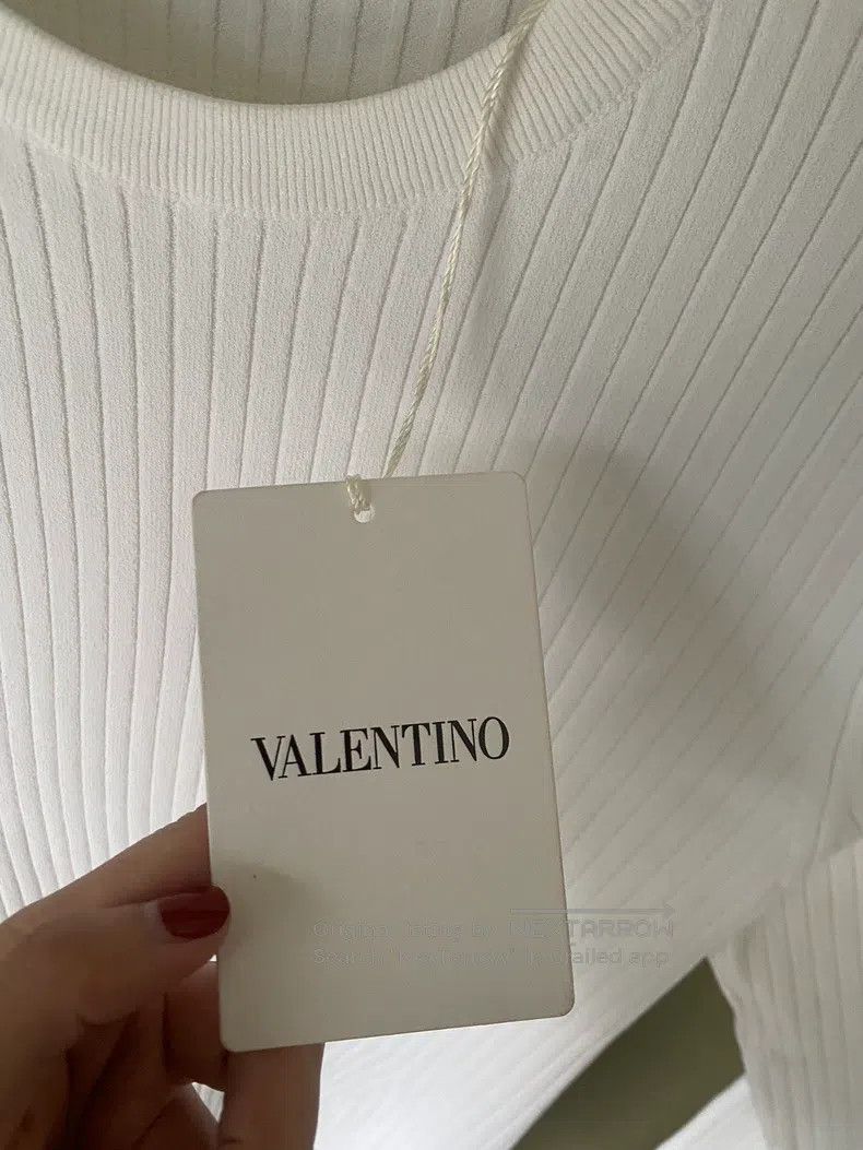 Valentino Valentino White knitwear Size L / US 10 / IT 46 - 6 Thumbnail