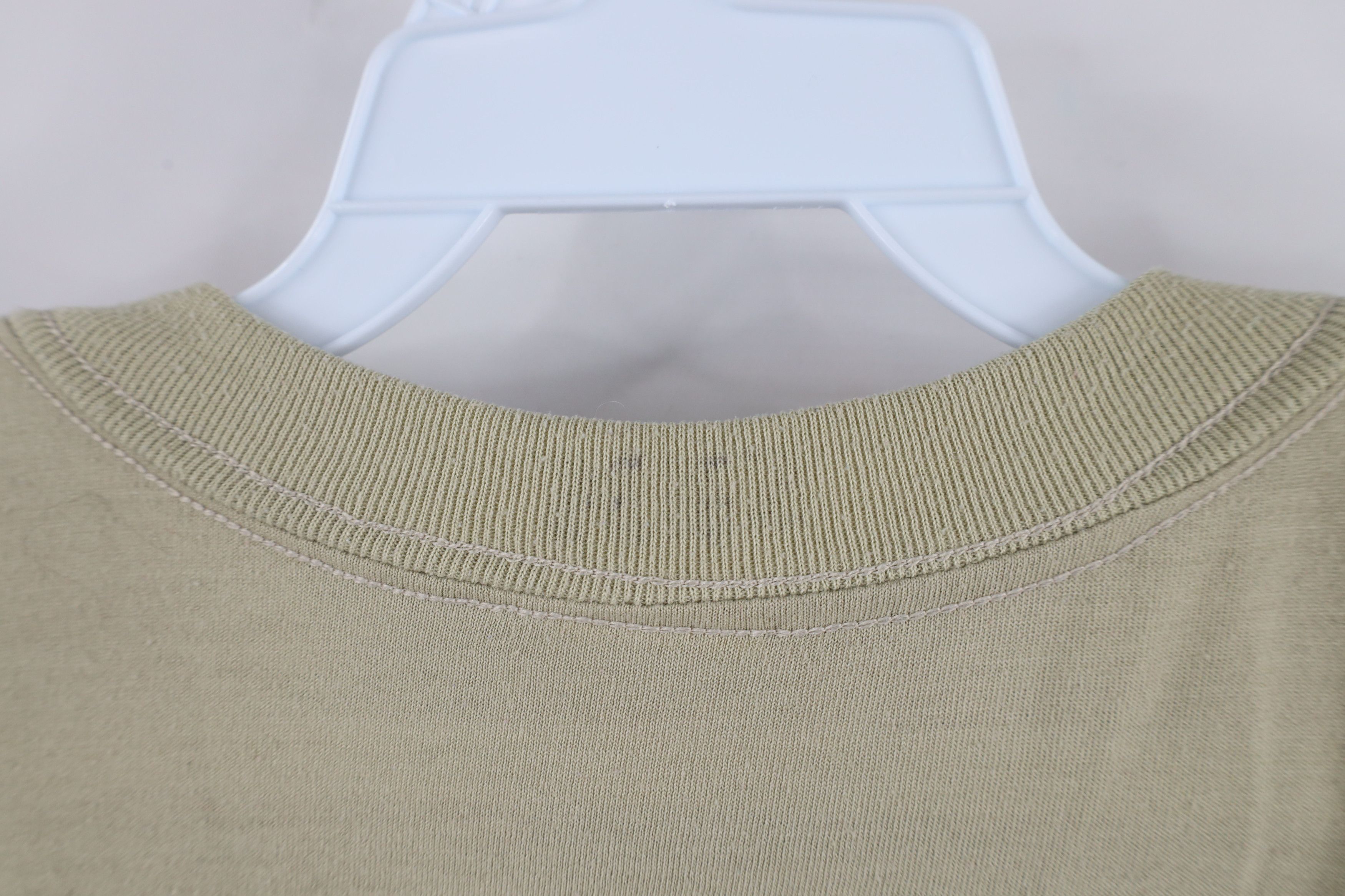 Vintage Vintage 90s Streetwear Blank Short Sleeve T-Shirt Beige USA Size US L / EU 52-54 / 3 - 6 Thumbnail