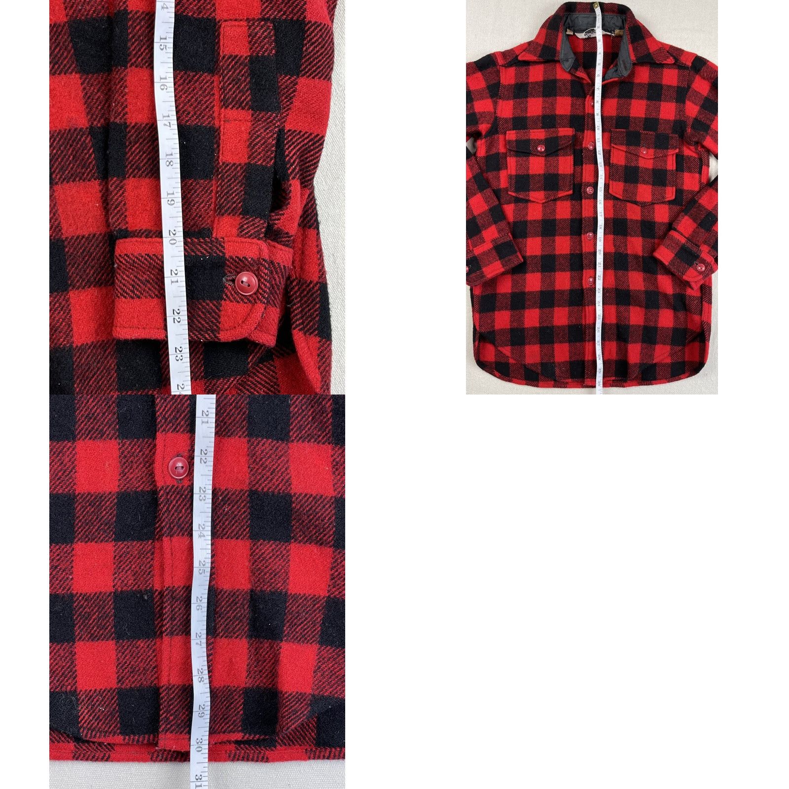 Vintage VINTAGE Woolrich Wool Jacket Shirt Red Buffalo Plaid Sz S Mens Checker Lumberjack Size US S / EU 44-46 / 1 - 8 Thumbnail