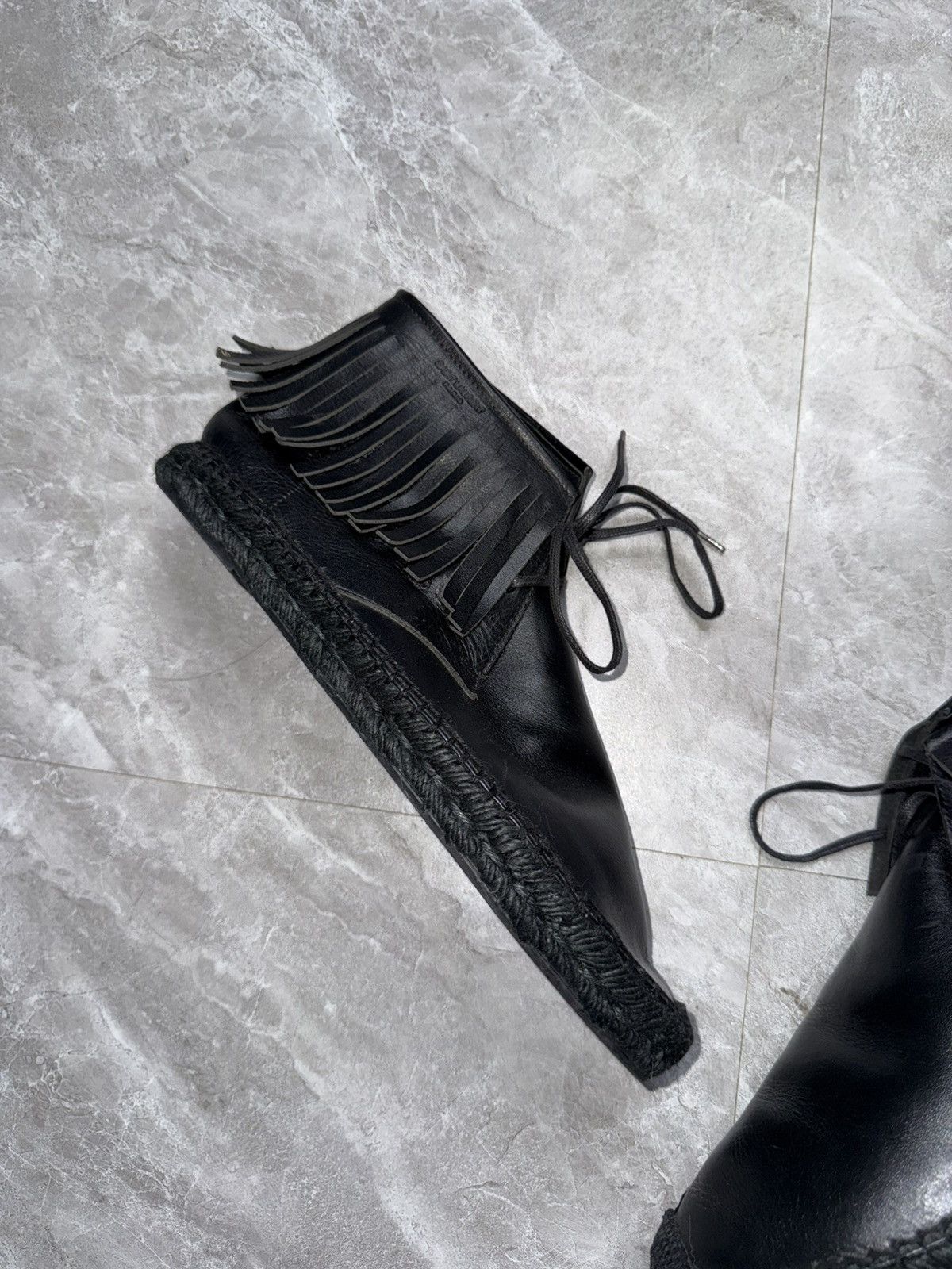Saint Laurent Paris Saint Laurent Fringe Mid Leather Espadrilles Size US 9 / EU 42 - 3 Thumbnail