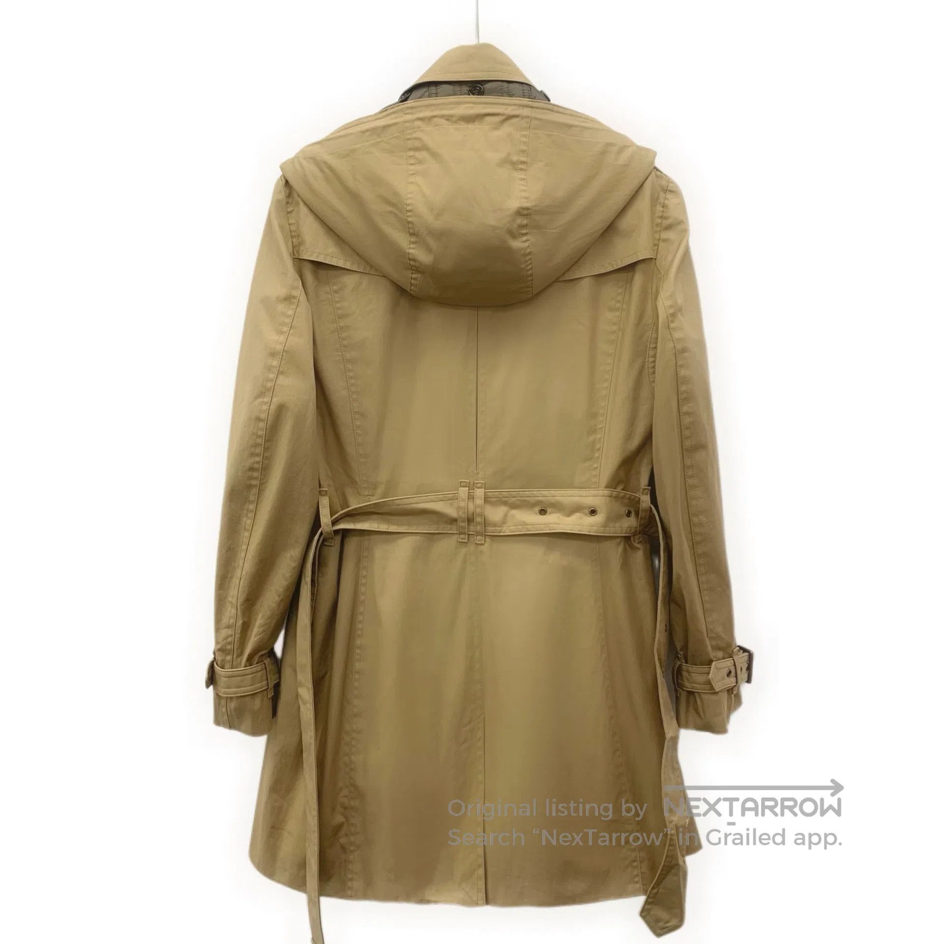 Burberry Burberry Brown Cotton Reversible Collar Hooded Double Brea Size S / US 4 / IT 40 - 2 Thumbnail