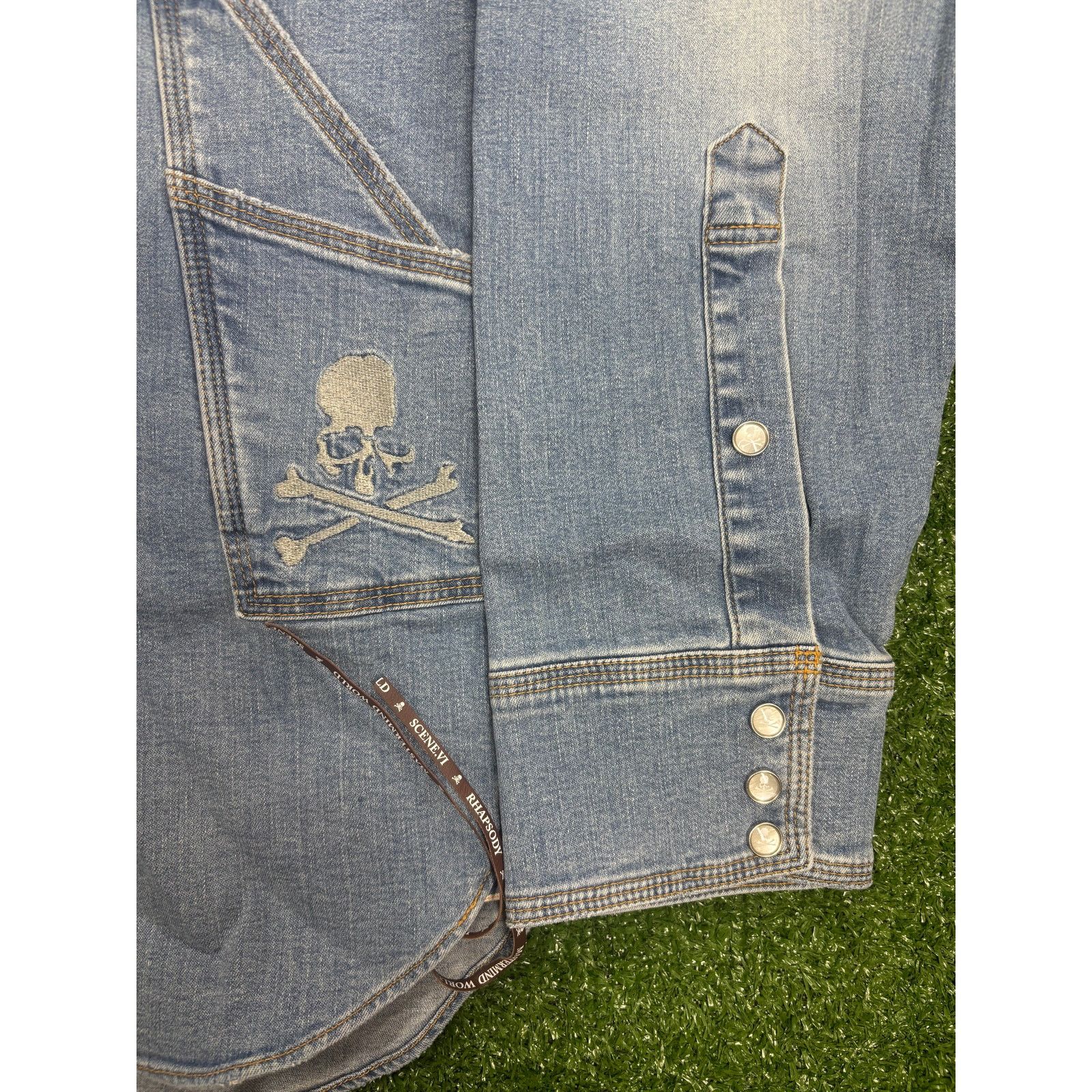Mastermind Japan Mastermind World Light Oz. Washed Denim Shirt Size Large Size US L / EU 52-54 / 3 - 3 Thumbnail