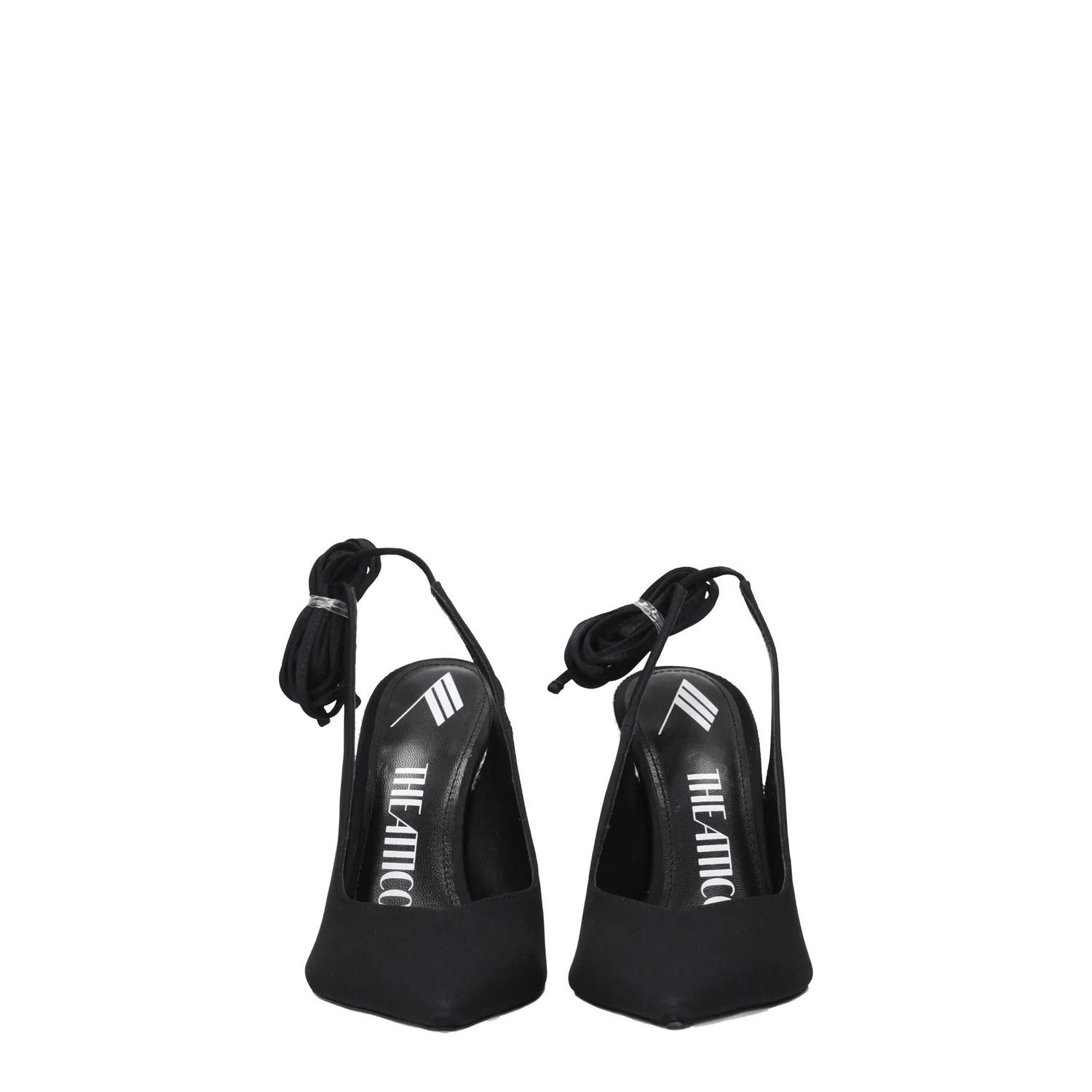 The Attico ob1o1e1224 Satin Sandals in Black Size US 6 / IT 36 - 3 Thumbnail