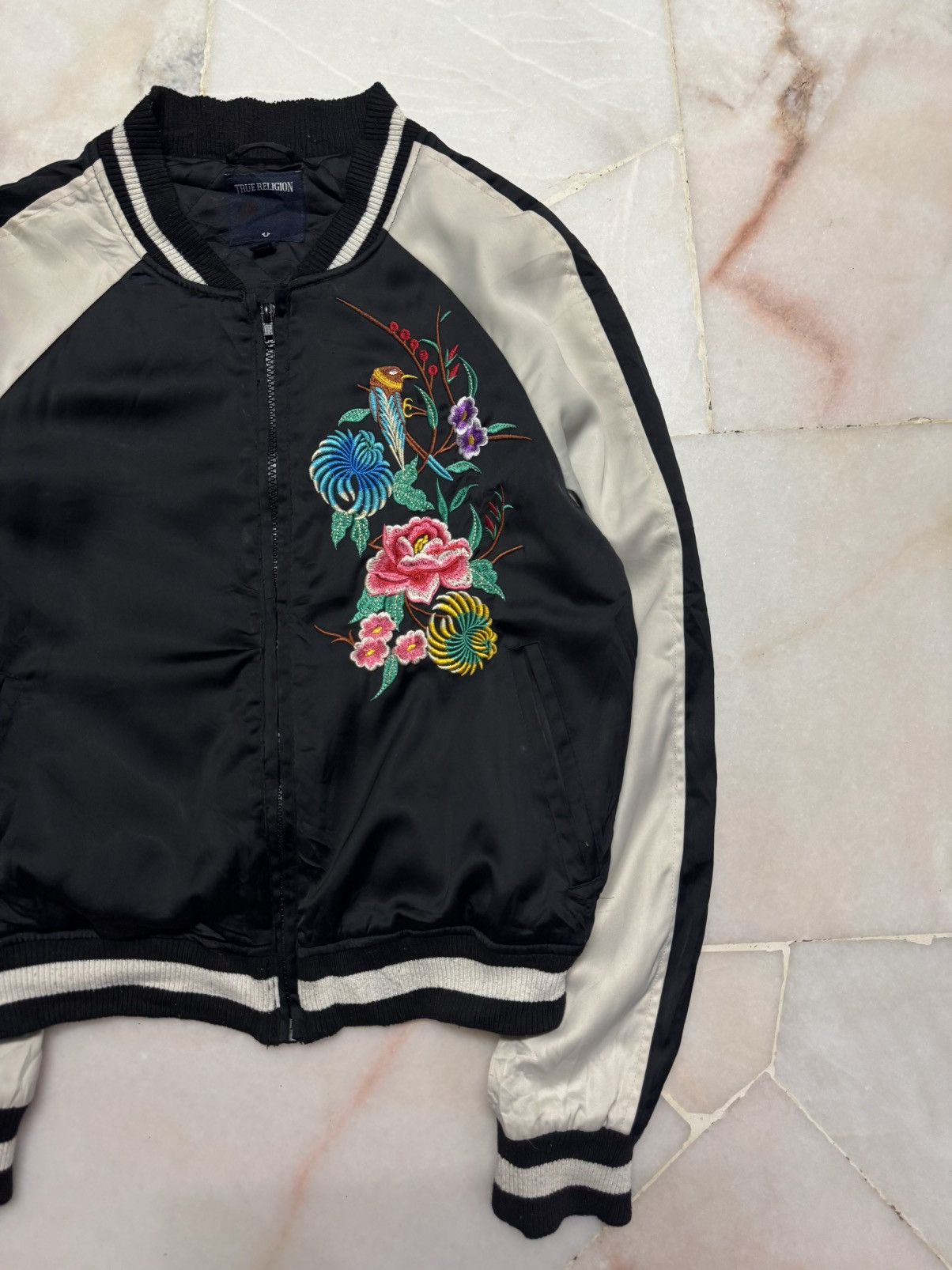 True Religion RARE TRUE RELIGION HABITAT MOTIVE EMBROIDERY BOMBERS JACKET Size US XS / EU 42 / 0 - 10 Thumbnail