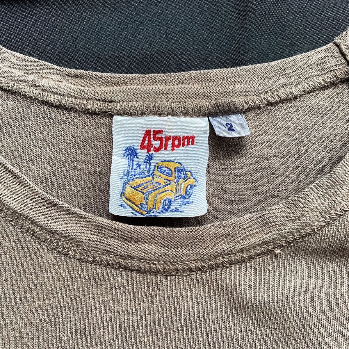 45rpm × Japanese Brand × Vintage 45Rpm Sun Faded Tshirt Size US M / EU 48-50 / 2 - 7 Thumbnail