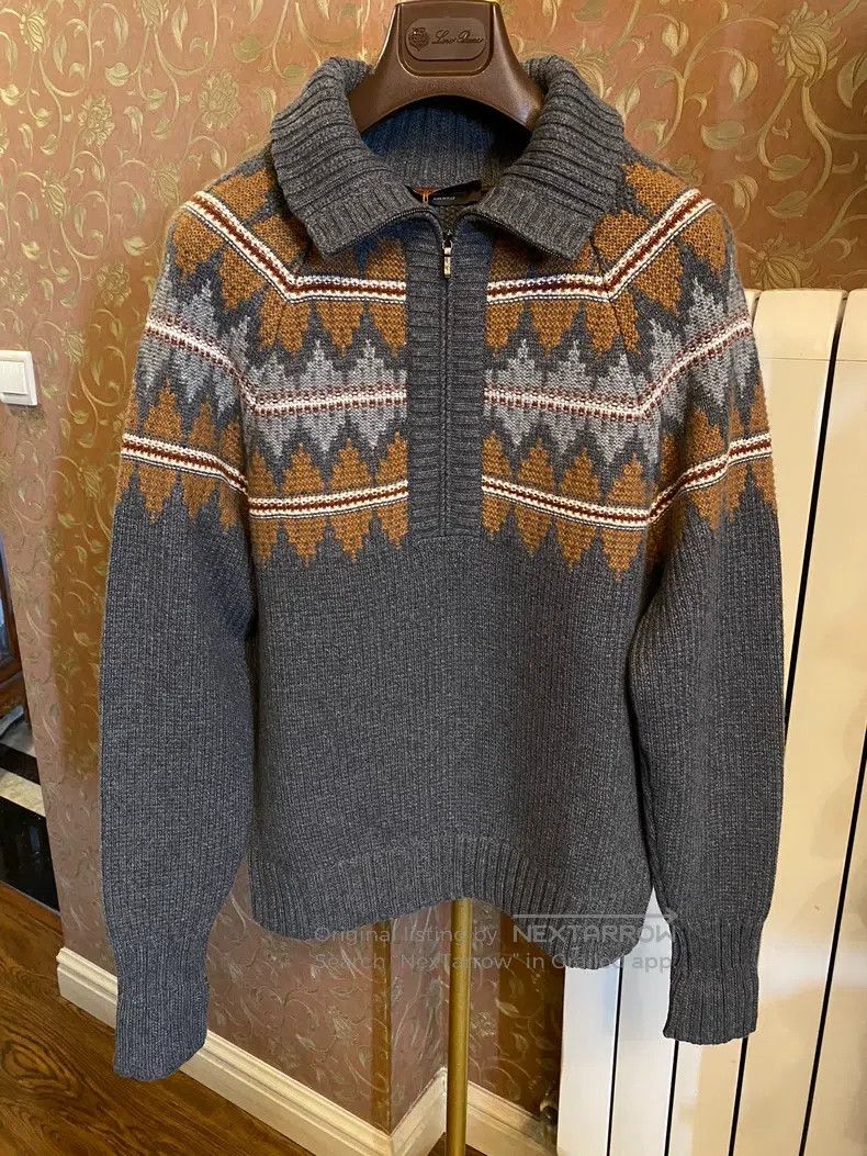 Loro Piana Loro Piana Christmas Limited Heavy Cashmere Thick Knit Top Size US M / EU 48-50 / 2 - 4 Thumbnail