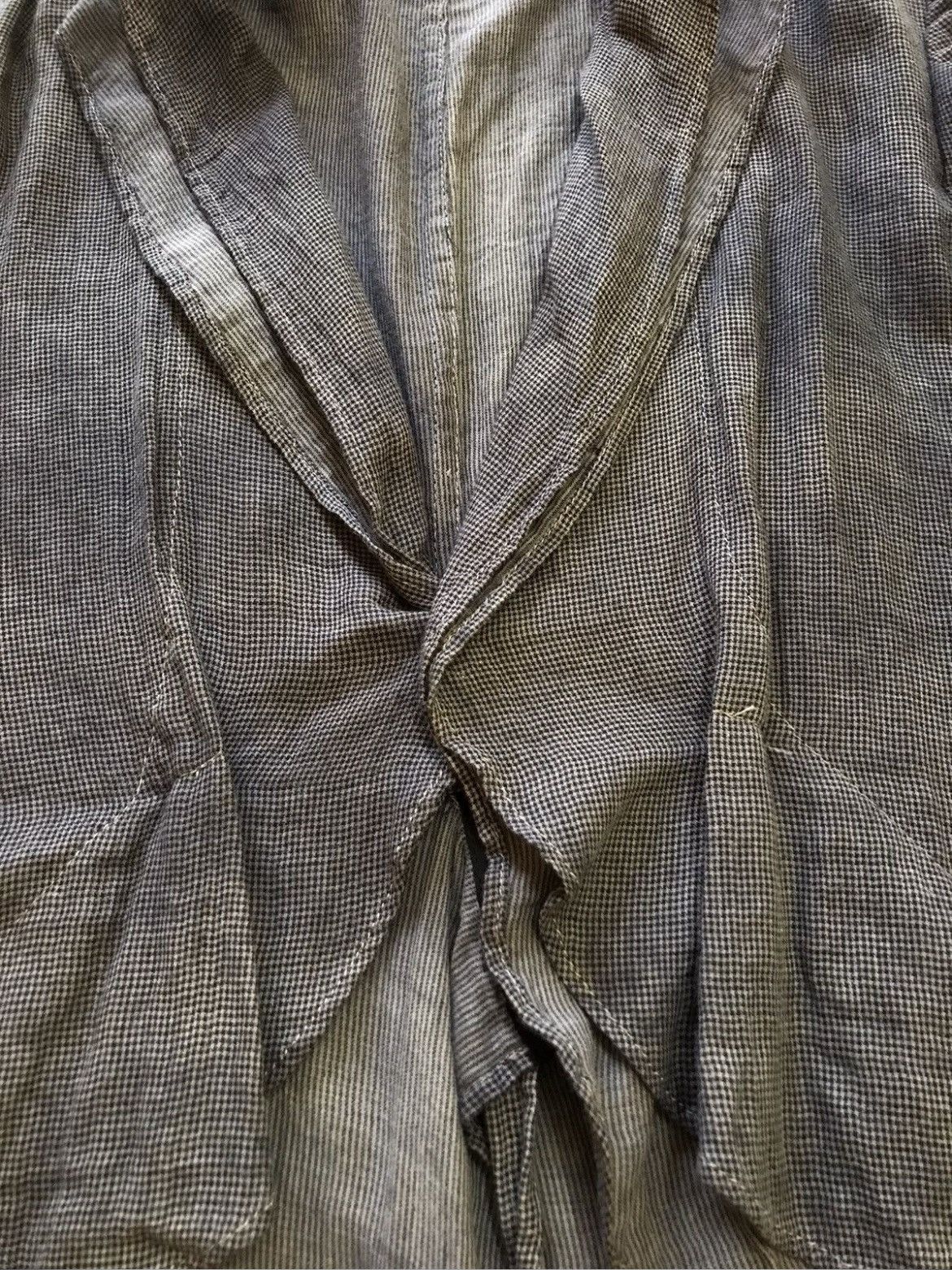 Yohji Yamamoto Yohji Yamamoto + Noir Symmetrical Plaid Blazer Jacket Size S / US 4 / IT 40 - 8 Thumbnail