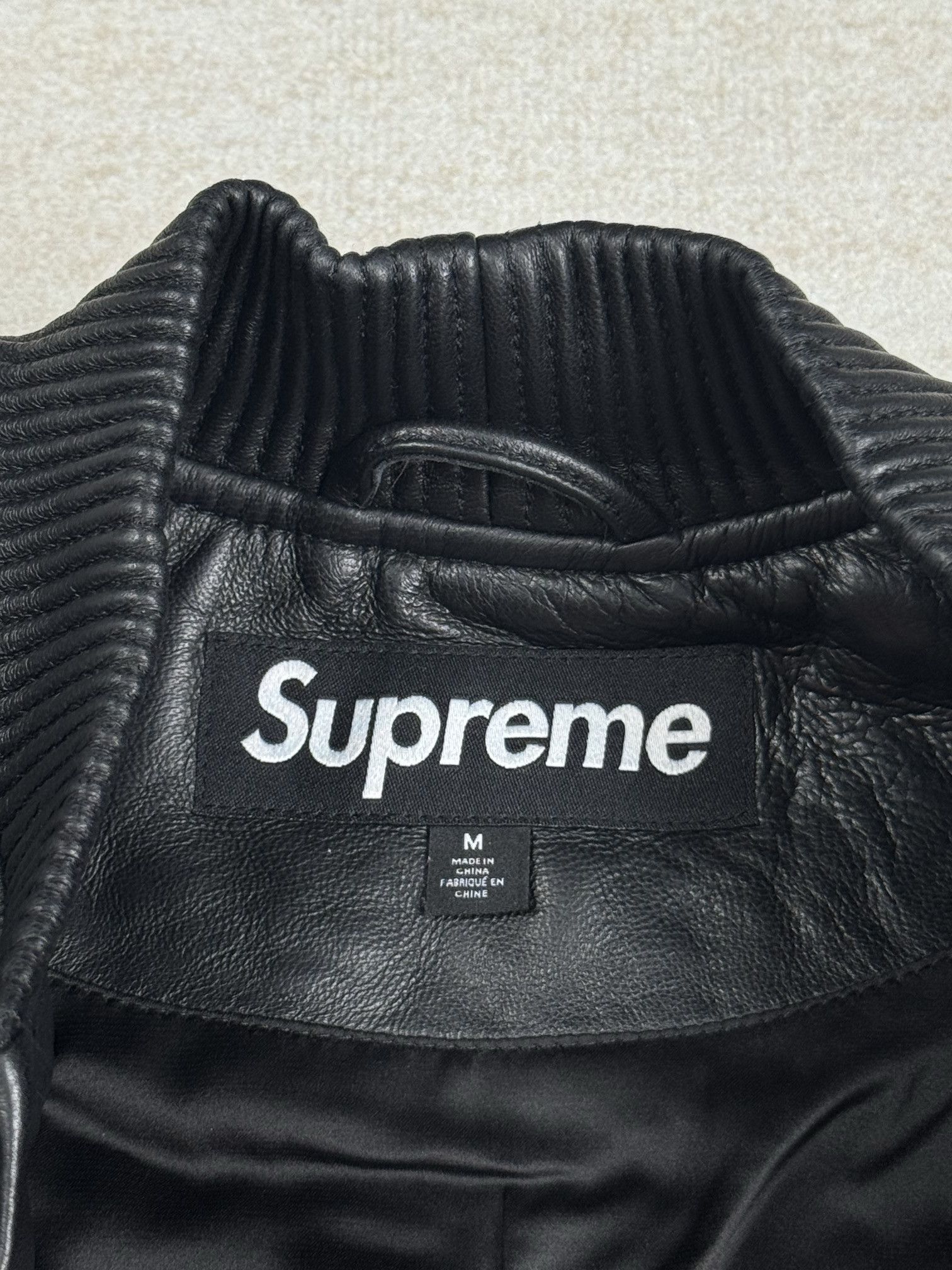 Supreme Mister Cartoon Embroidered Leather Jacket Size US M / EU 48-50 / 2 - 9 Thumbnail