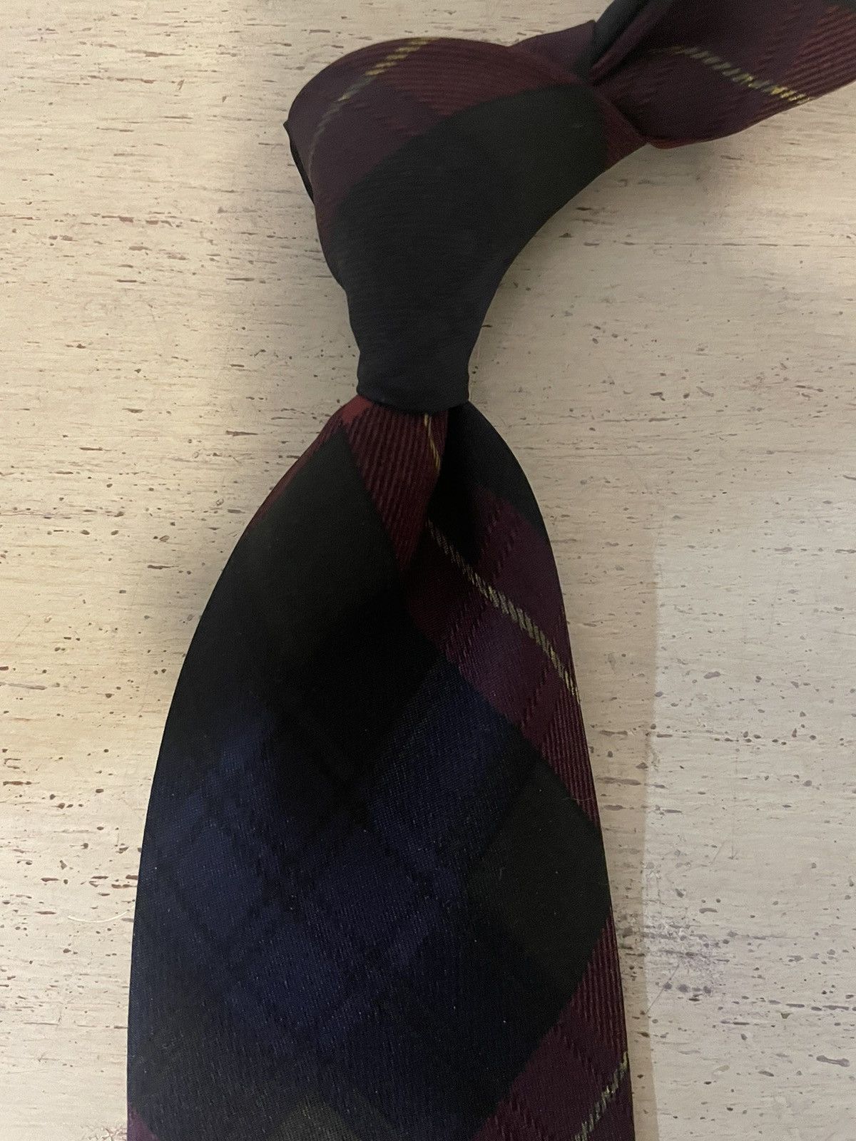 Polo Ralph Lauren × Vintage Rare Plaid-Canoe Print Silk Tie Size ONE SIZE - 4 Thumbnail