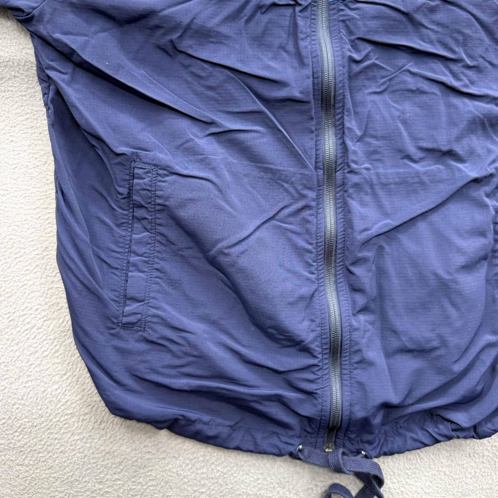Outerknown VINTAGE Outerknown Jacket Mens Large Blue Hooded Windbreaker Rainbow Stripe Nylon Shell Size US L / EU 52-54 / 3 - 7 Thumbnail