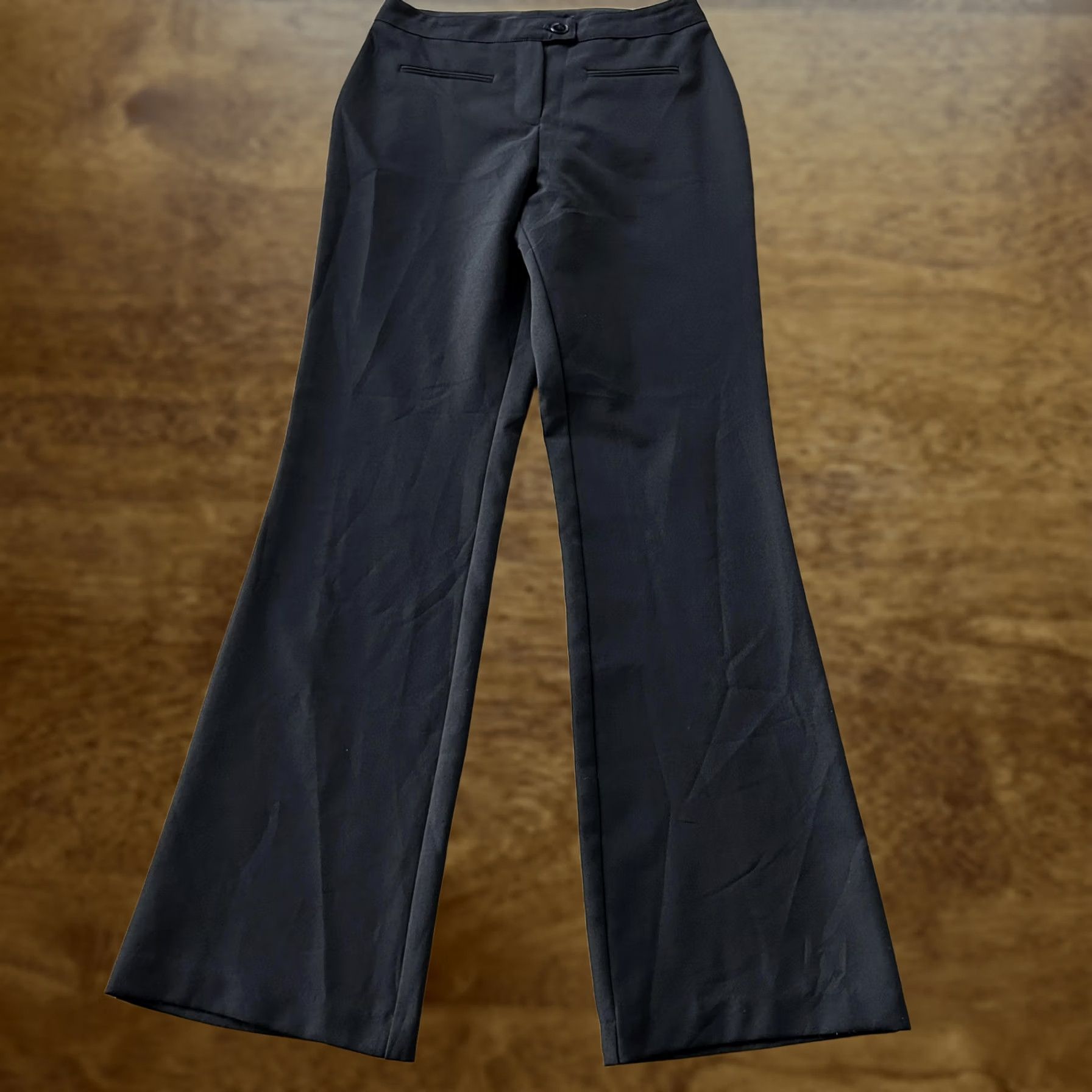 Vintage VINTAGE Dress Pants Womens 7 Black Bootcut Flat Front Pockets Work Office Career Womens Mens? Size 28" / US 6 / IT 42 - 1 Thumbnail