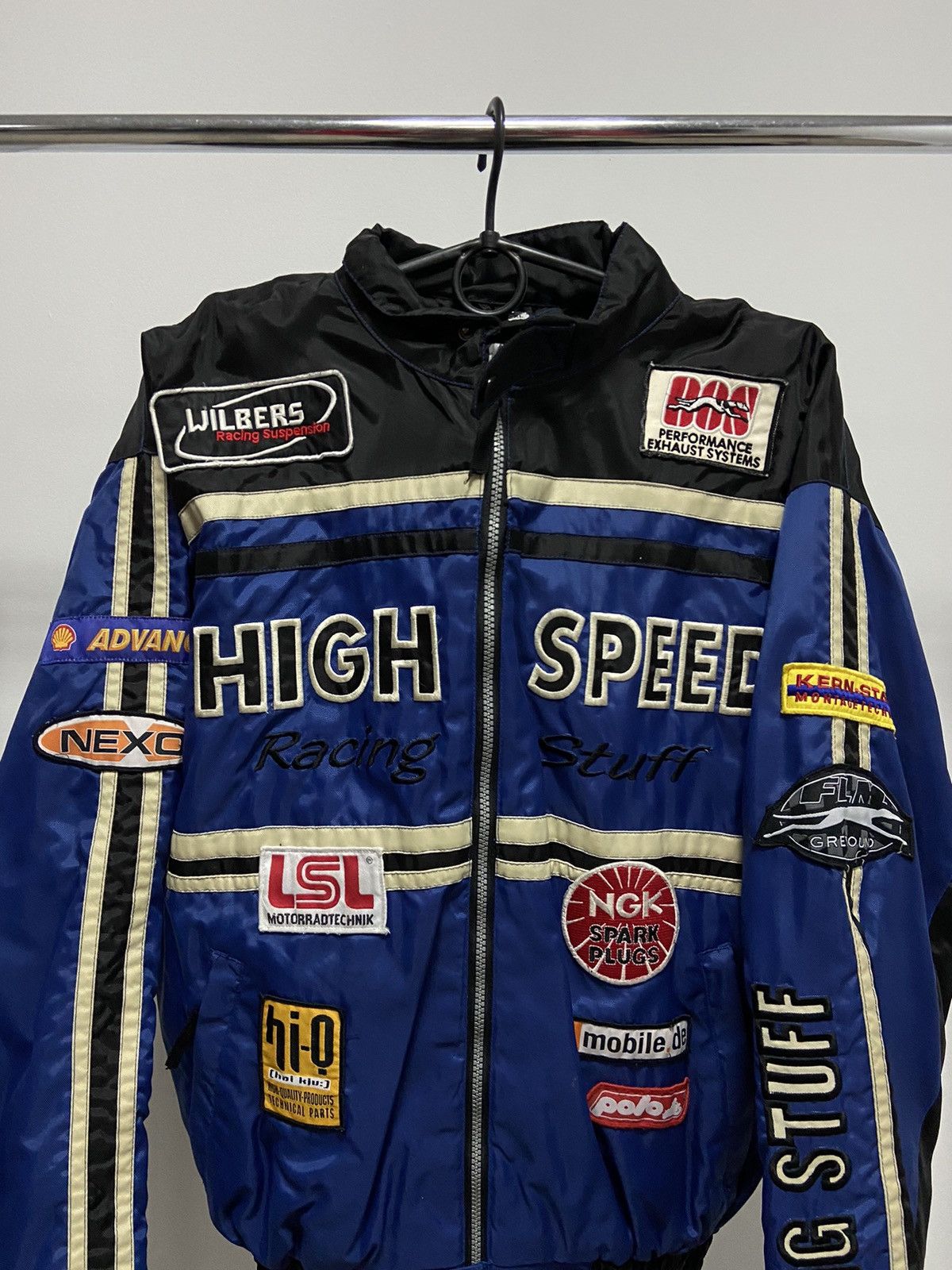 Vintage High Speed Racing asphalt tiger Jacket Vintage Big Logo Size US XL / EU 56 / 4 - 3 Thumbnail