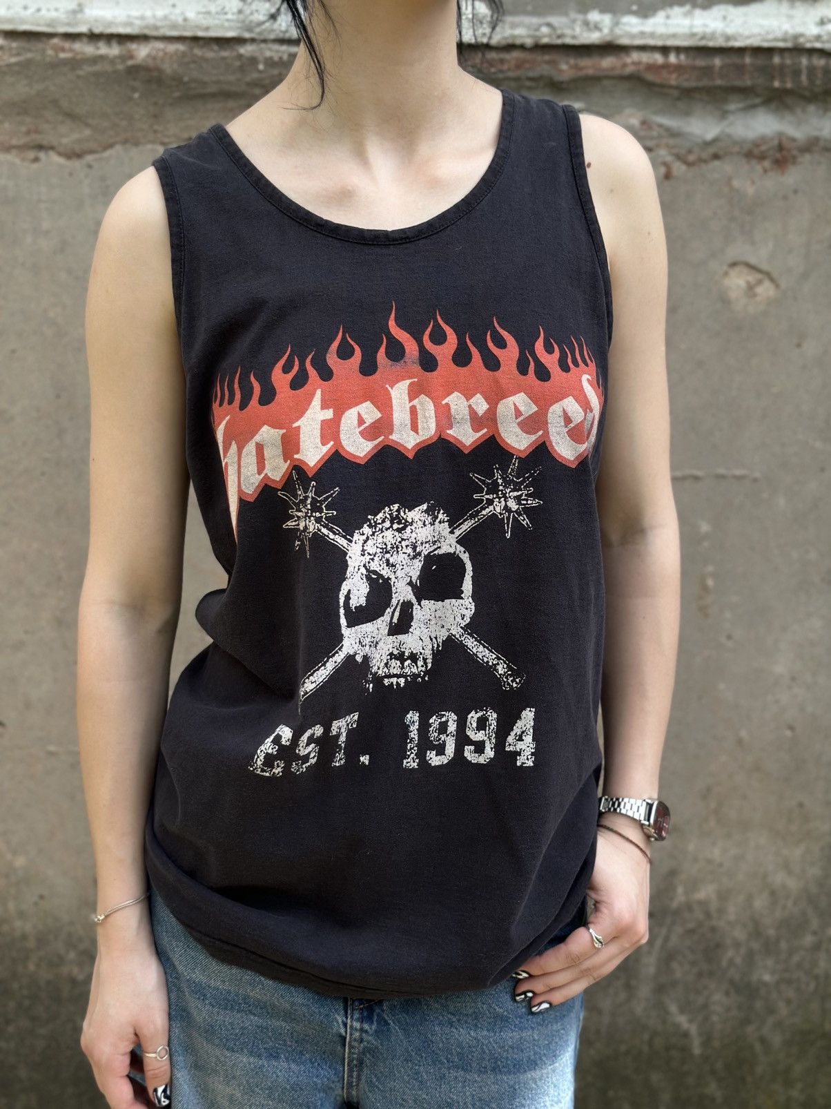 Band Tees VTG Hatebreed Tank Top Sleeves Band Rock Y2K 00s USA Size M Size US M / EU 48-50 / 2 - 5 Thumbnail