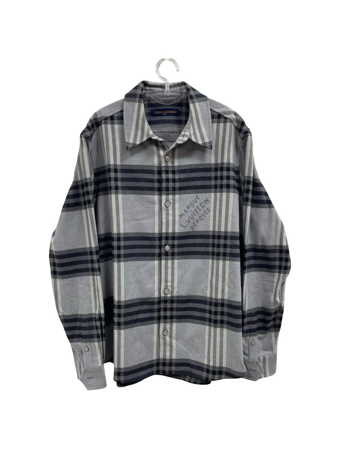 Louis Vuitton Louis Vuitton LV long-sleeve cotton flannel check shirt Size US L / EU 52-54 / 3 - 1 Thumbnail
