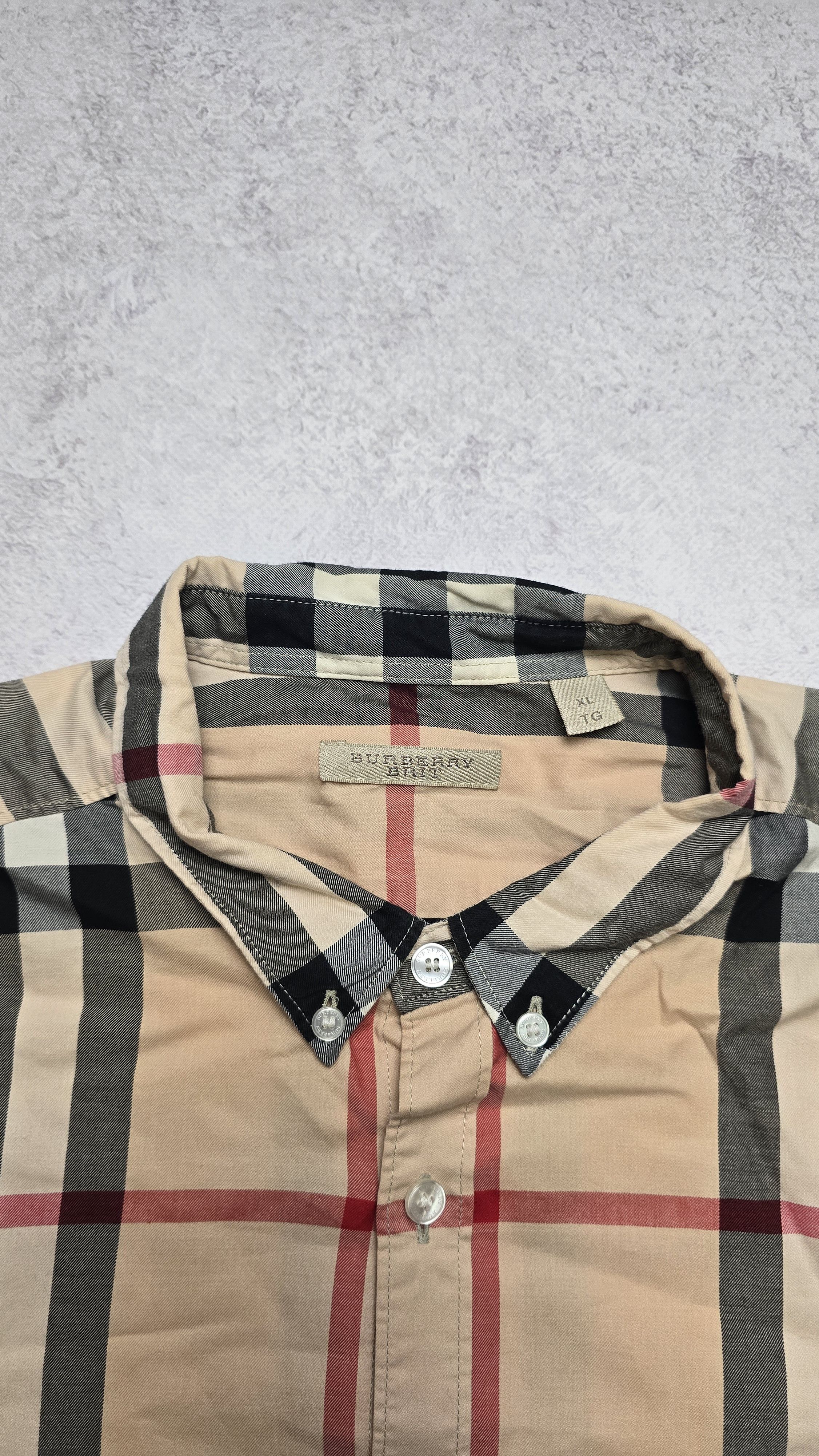 Burberry Burberry Brit Nova Check Shirt Long Sleeve Luxury Size US XL / EU 56 / 4 - 9 Thumbnail