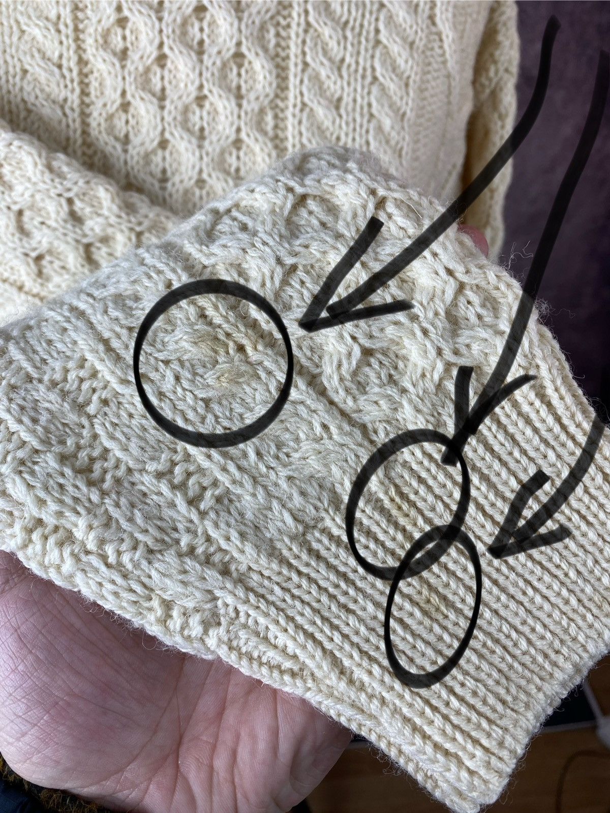 Aran Crafts Aran Crafts Irish Wool Cable Knit Fisherman Sweater Size: S Size US S / EU 44-46 / 1 - 5 Thumbnail