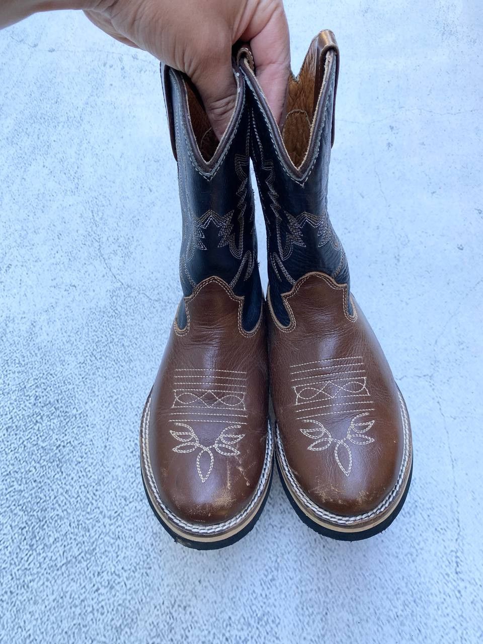 If Six Was Nine Vintage As 98 style Faded Cowboy Biker High Boots Size US 5 / IT 35 - 6 Thumbnail