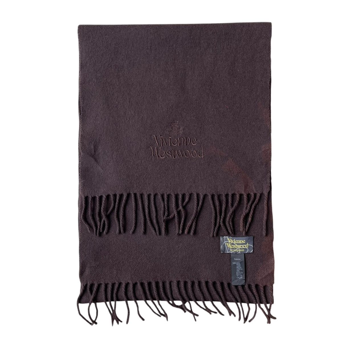 Designer × Vintage × Vivienne Westwood Vivienne Westwood Accessories 100% Wool Designer Muffler Size ONE SIZE - 2 Thumbnail
