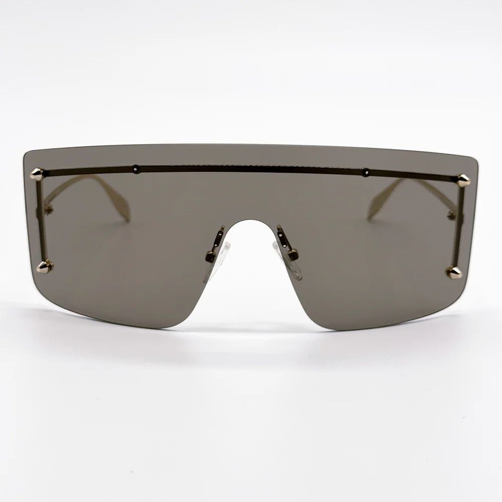 Alexander McQueen ALEXANDER MCQUEEN Spike Studs metal mask sunglasses Size ONE SIZE - 3 Thumbnail