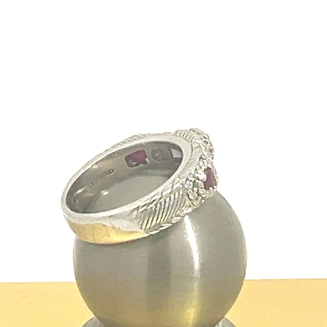 & Other Stories Judith Ripka - Ruby 925 Sterling Silver CZ Diamonique Ring Size ONE SIZE - 10 Thumbnail