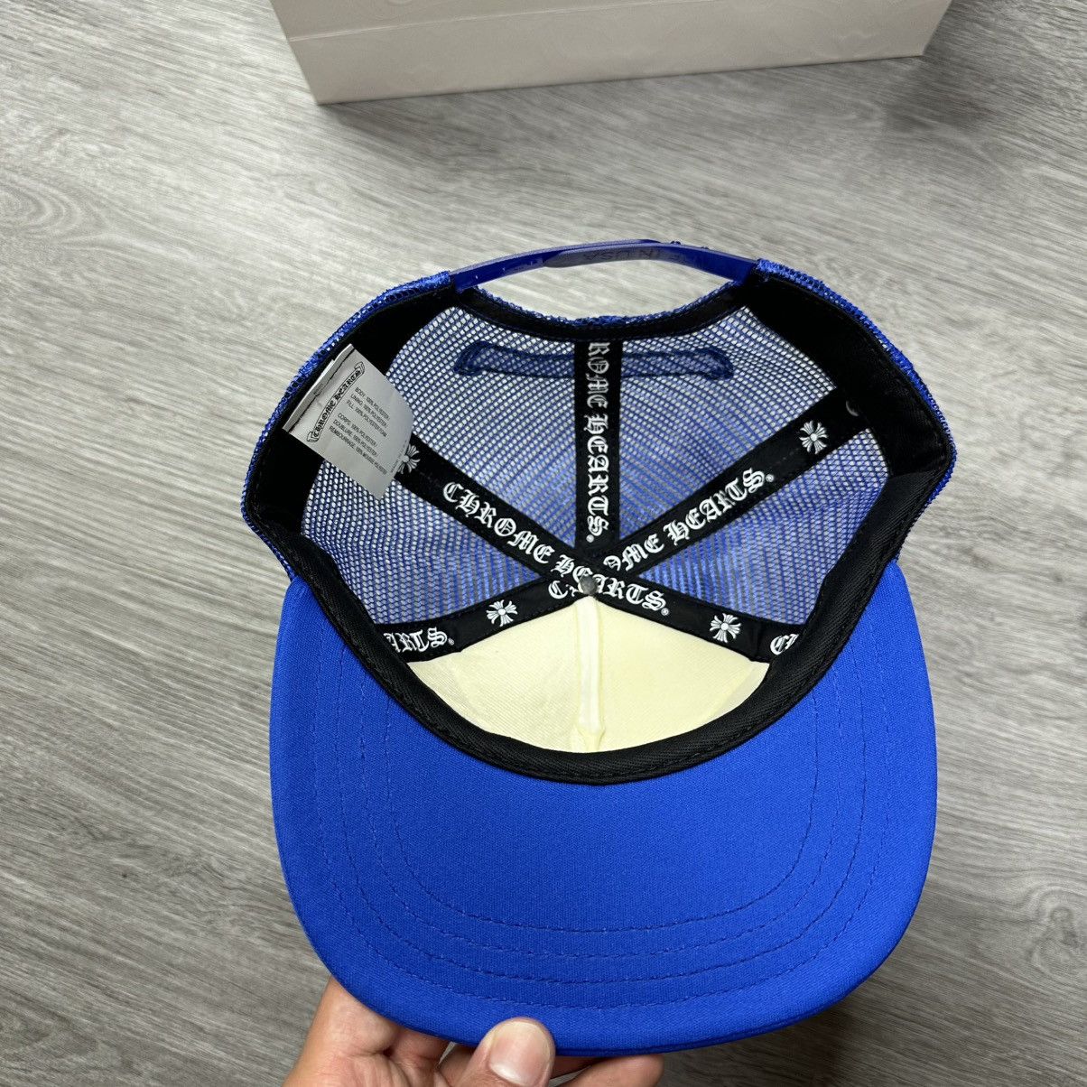 Chrome Hearts Chrome Hearts Trucker Hat Eye Chart Blue Size ONE SIZE - 6 Thumbnail