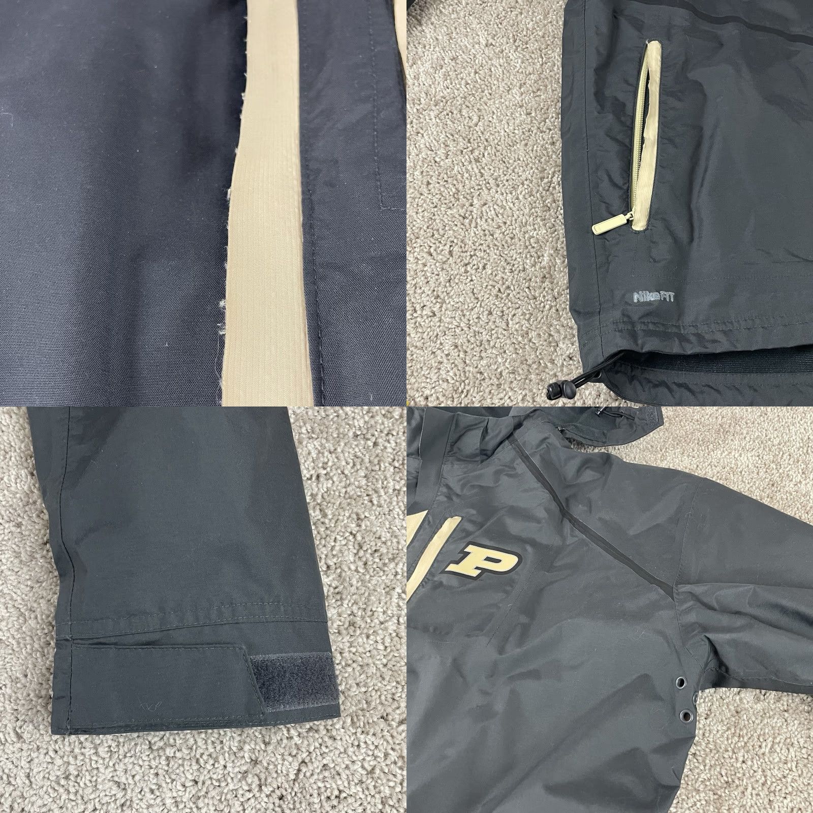 Nike Nike Purdue Jacket Mens XL Nylon Full Zip Removable Hood Vintage Y2K College Football Bomber Jacket Size US XL / EU 56 / 4 - 8 Thumbnail