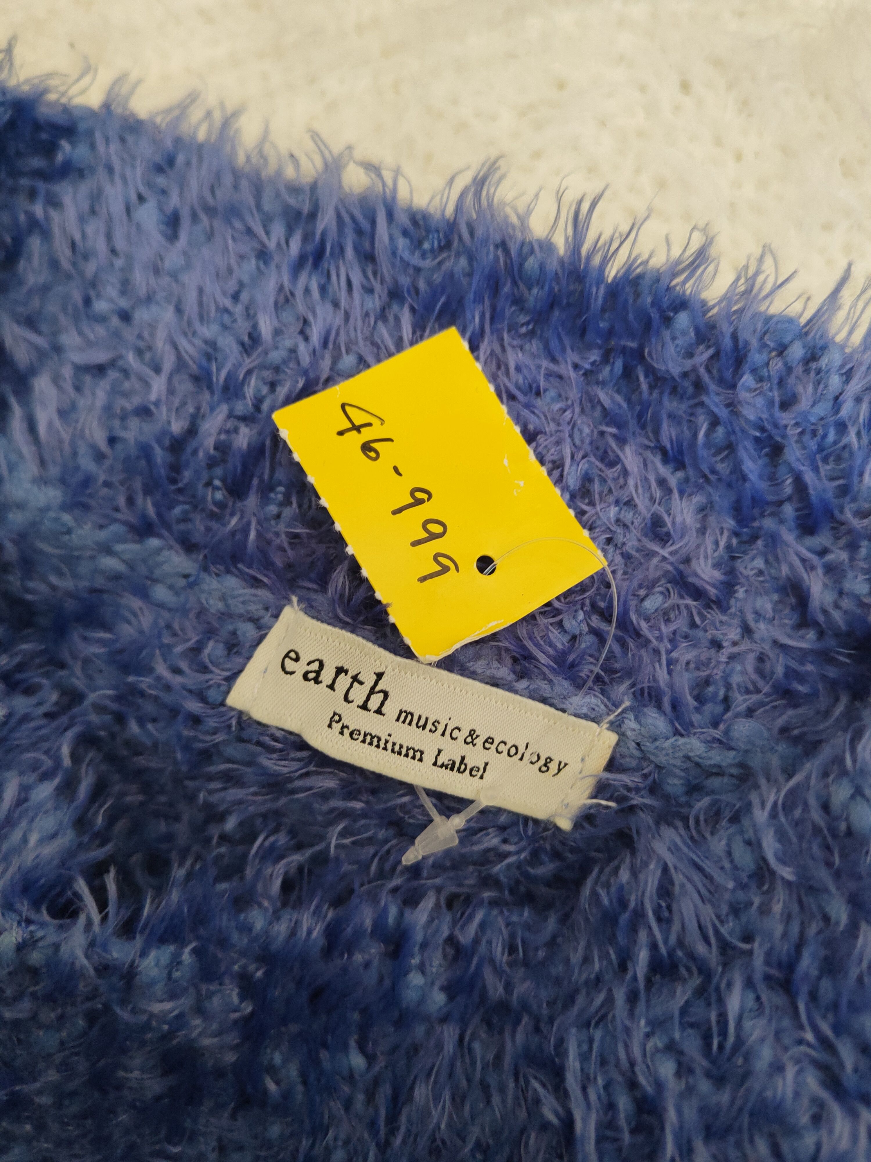 Japanese Brand DL Earth Music&Ecology Purple Fur Mohair Knitwear #46-999 Size L / US 10 / IT 46 - 12 Thumbnail
