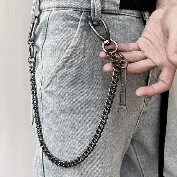Jewelry Wrench Pendant Chain, Wallet Chain, Biker Punk Accessory Size ONE SIZE - 2 Thumbnail