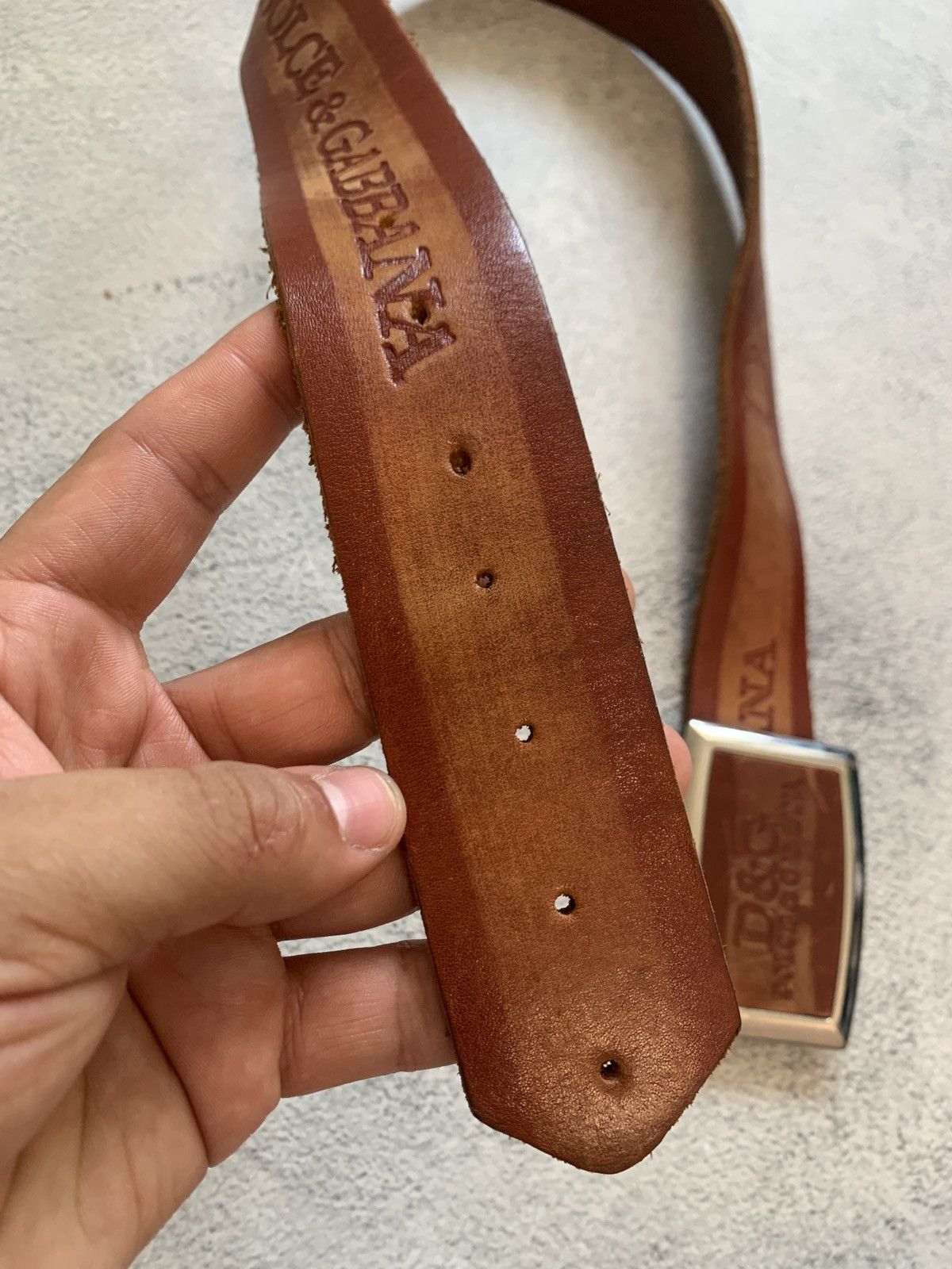 Dolce & Gabbana × Vintage Leather dolce gabbana belt Size ONE SIZE - 6 Thumbnail
