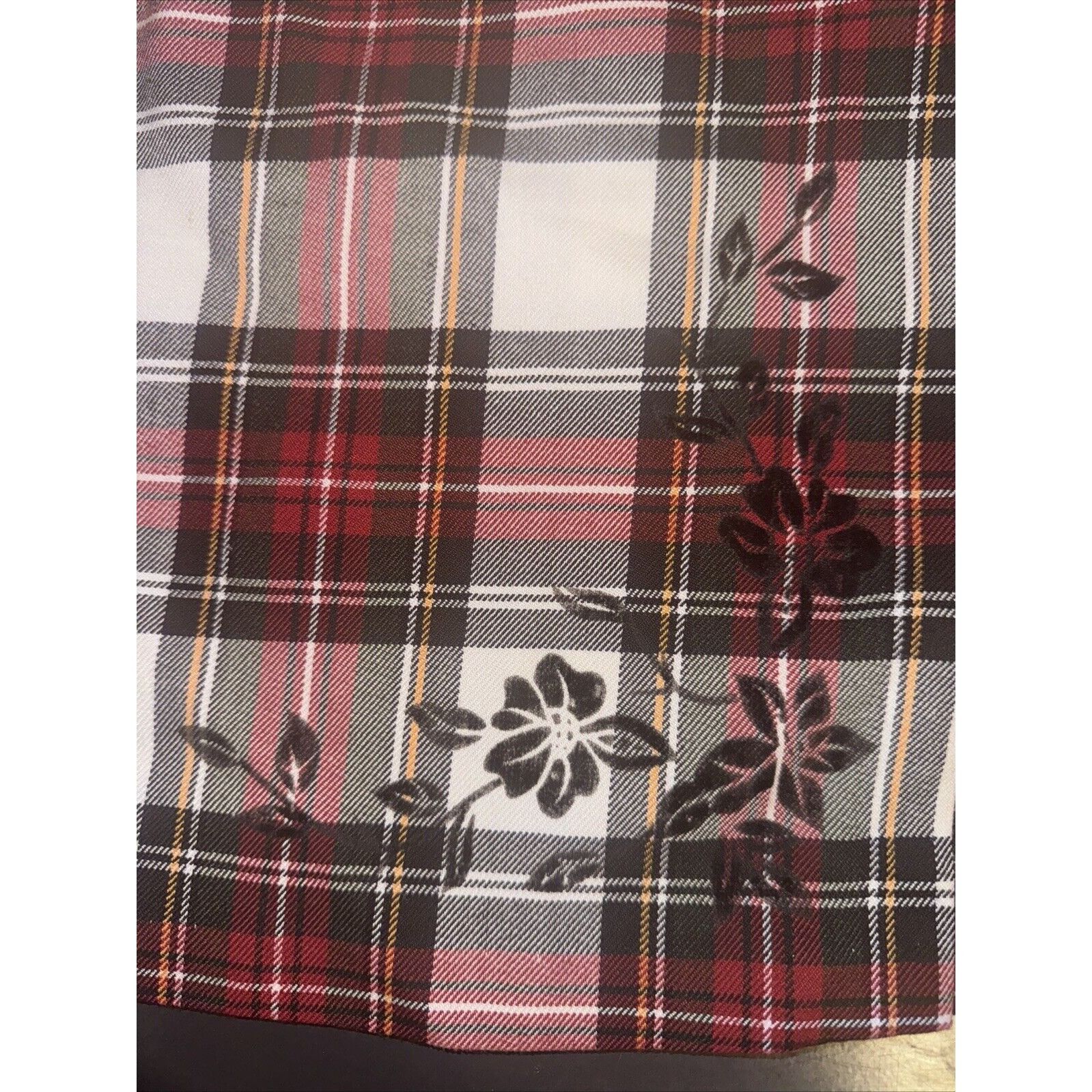 Other Urban Vibe Plaid Mini Skirt Womens MISSING SIZE Wrap Floral Size 27" / US 4 / IT 40 - 5 Thumbnail