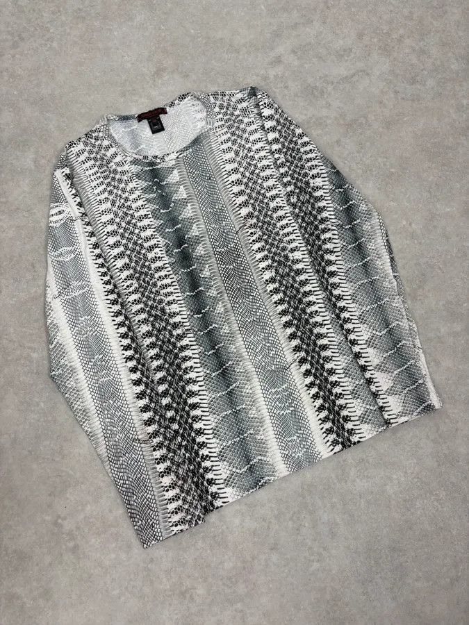 Roberto Cavalli 2000s Roberto Cavalli Python Snake Grey Longsleeves Size US S / EU 44-46 / 1 - 4 Thumbnail